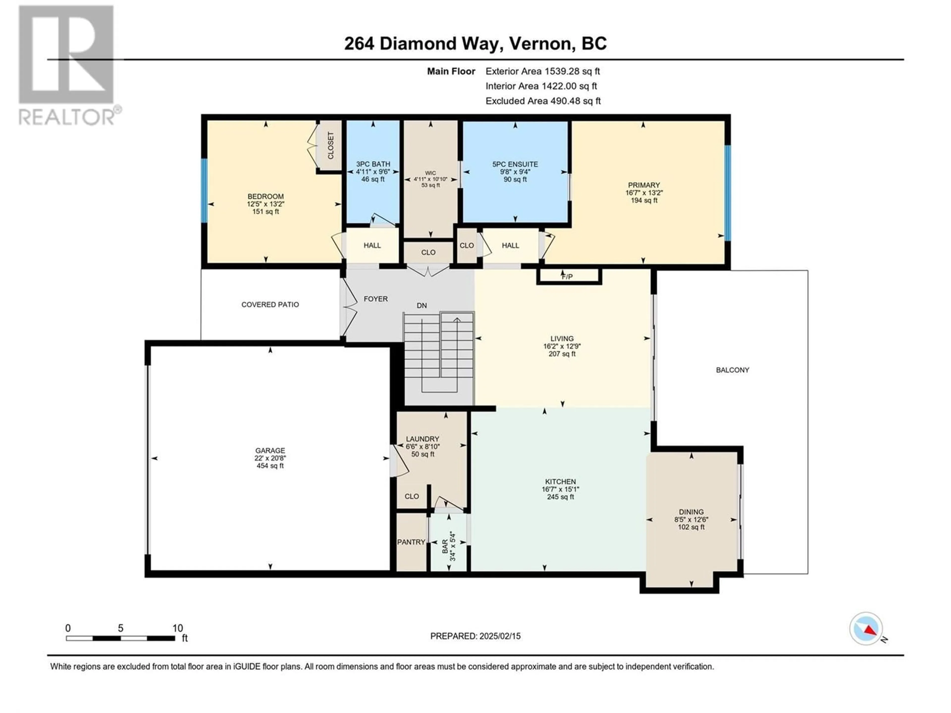 Floor plan for 264 Diamond Way, Vernon British Columbia V1H0A2