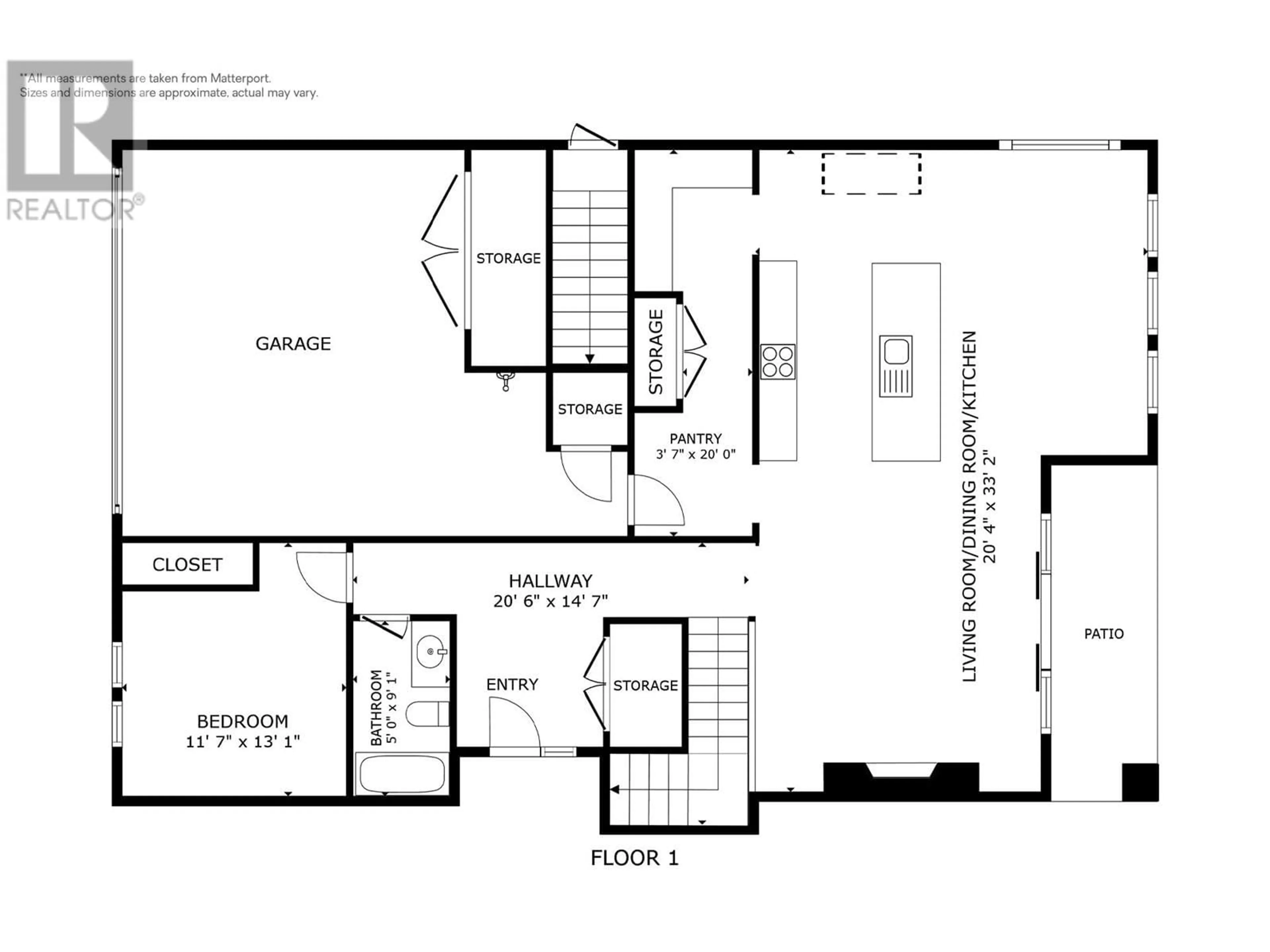 Floor plan for 907 BULL CRESCENT, Kelowna British Columbia V1W0B6