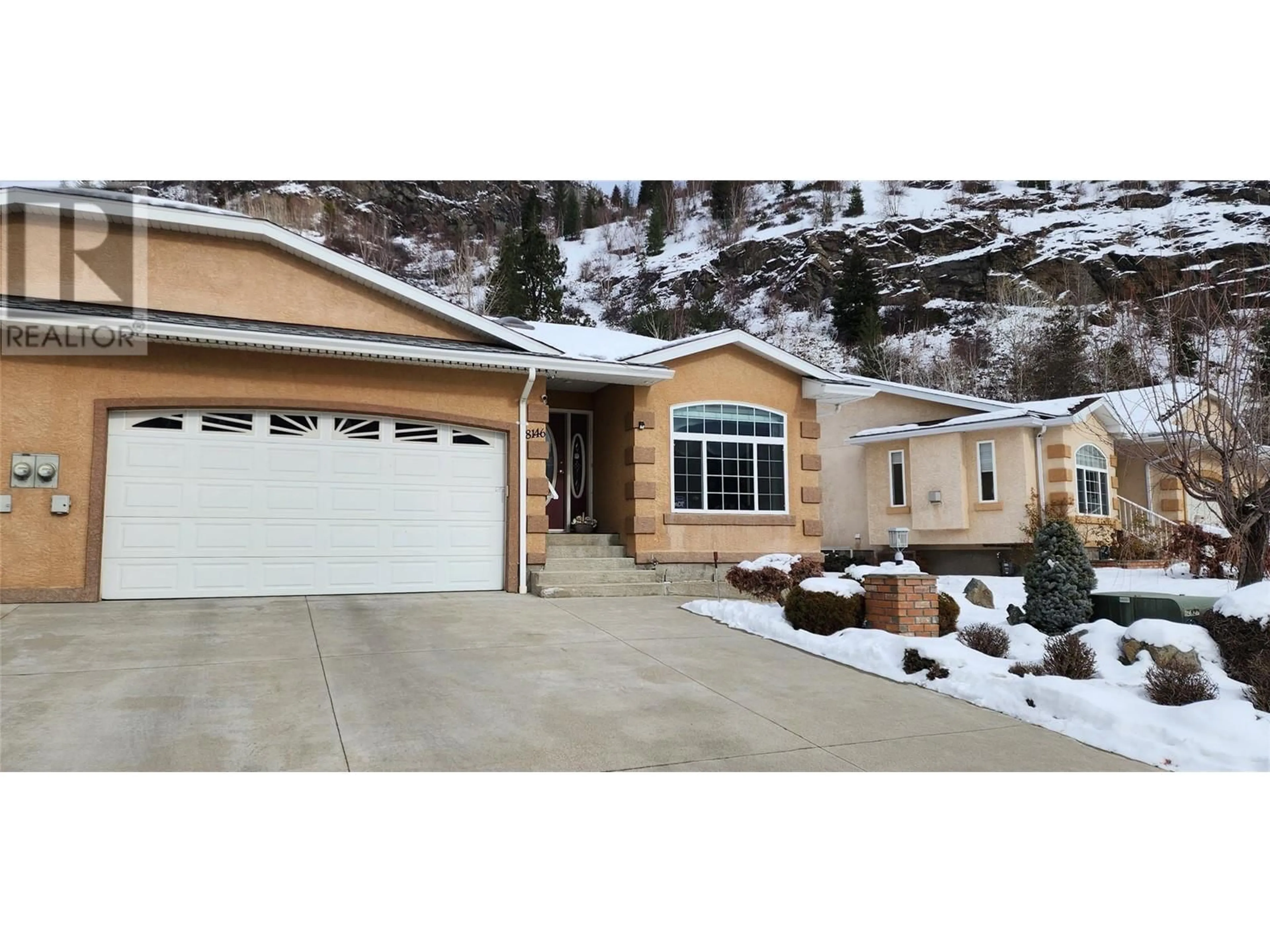 Home with vinyl exterior material, street for 8146 DeVito Drive, Trail British Columbia V1R4W1