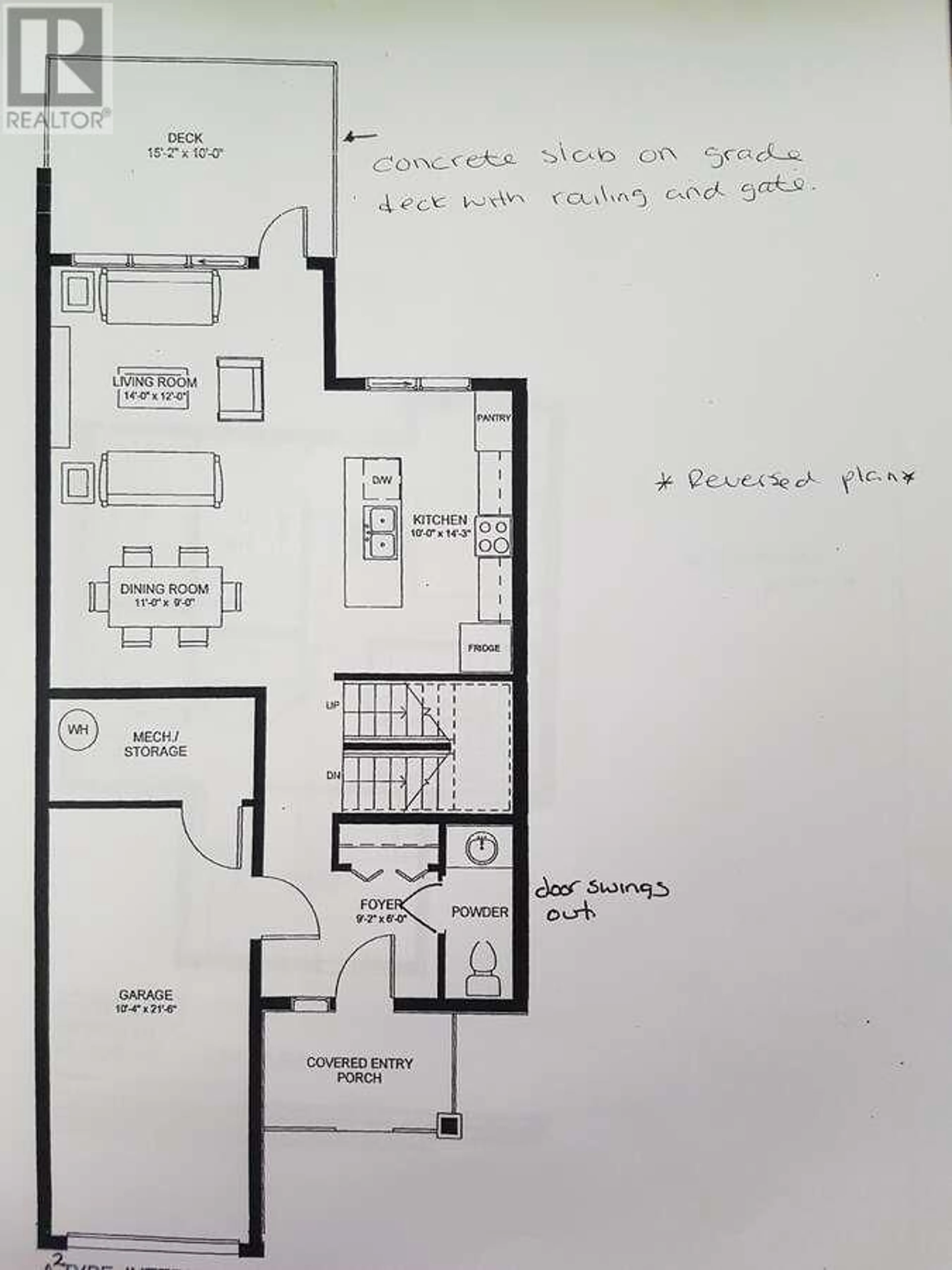 Floor plan for 1450 Union Road Unit# 42, Kelowna British Columbia V1V3E1