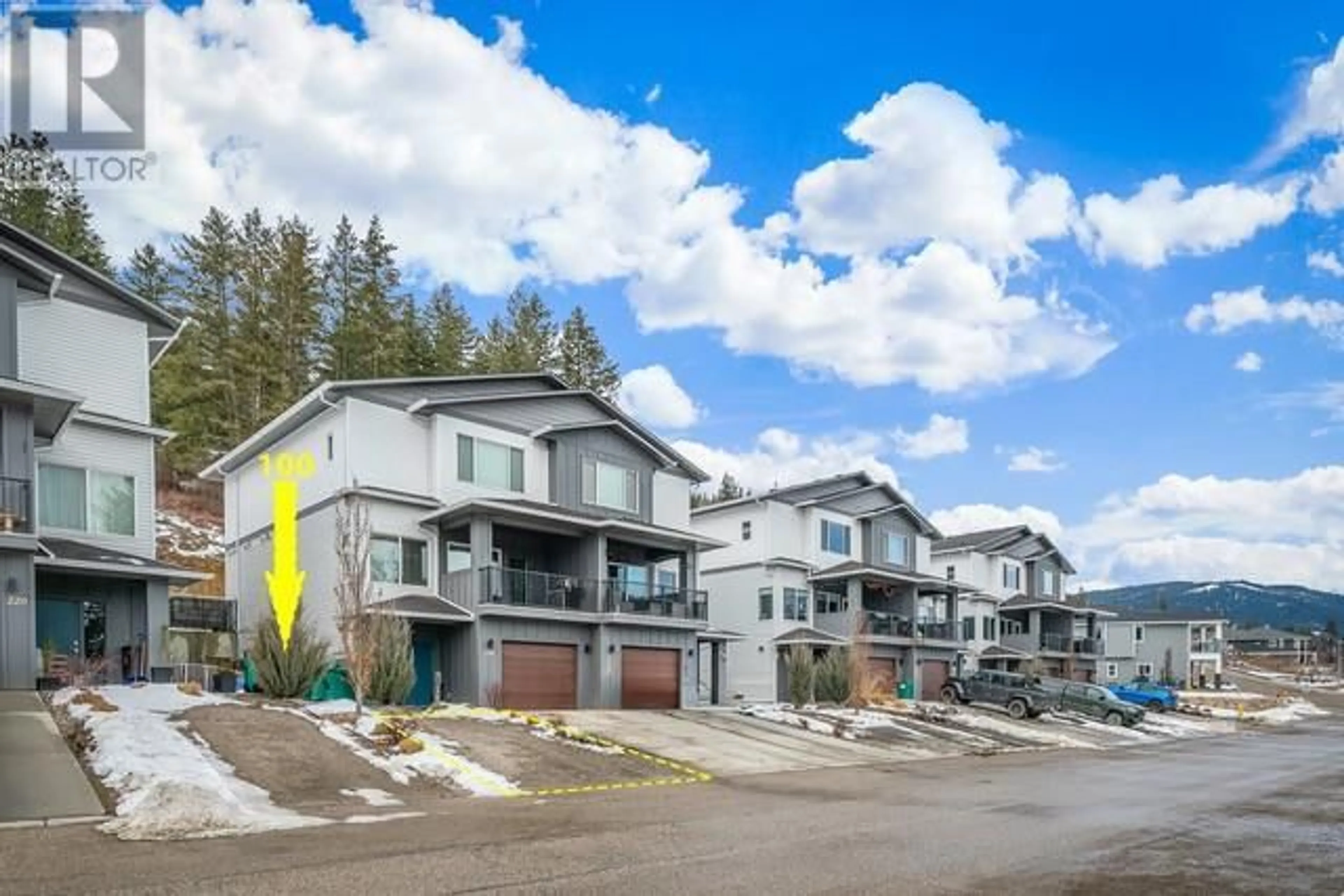 A pic from outside/outdoor area/front of a property/back of a property/a pic from drone, mountain view for 2080 Mountain View Avenue Unit# 100 Lot#, Lumby British Columbia V0E2G0