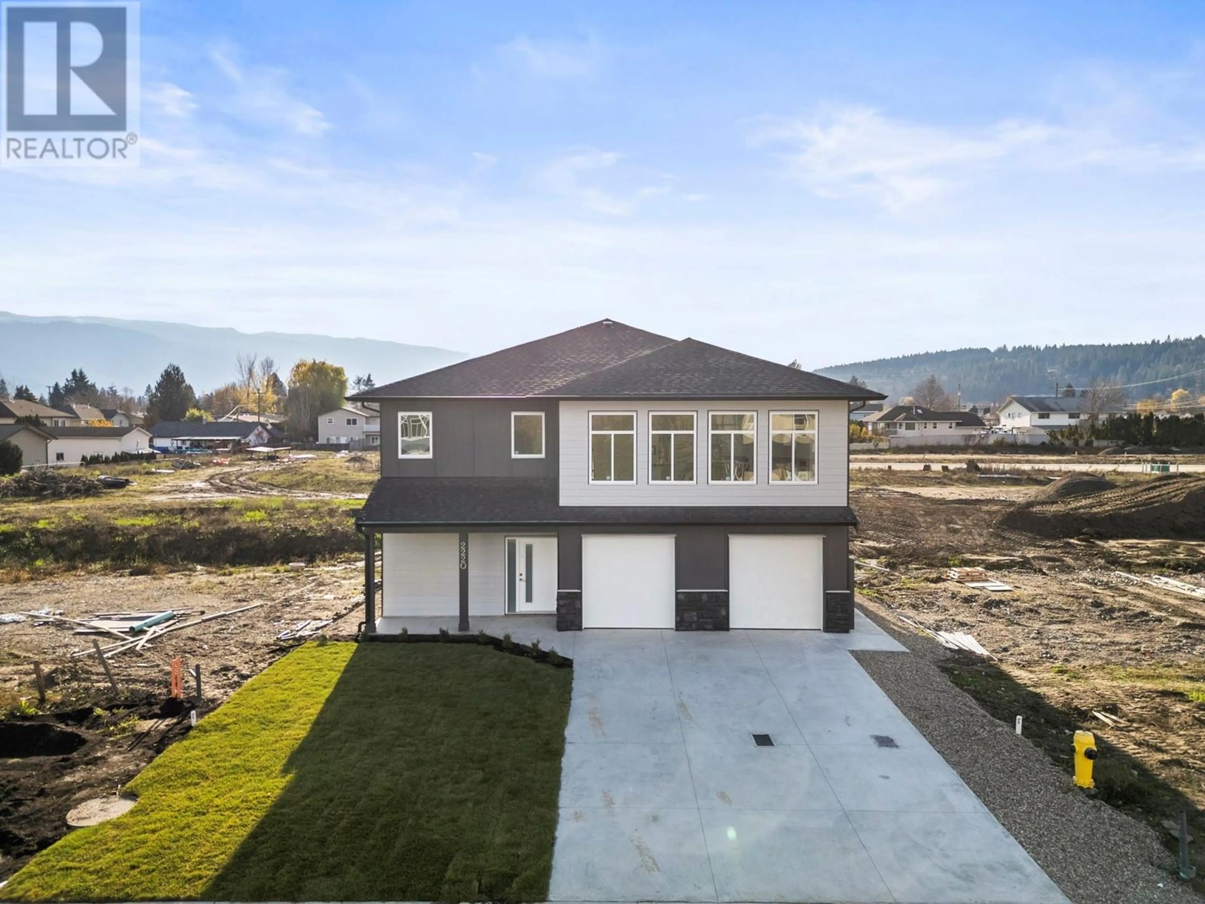 A pic from outside/outdoor area/front of a property/back of a property/a pic from drone, unknown for 2220 HEITMAN STREET, Enderby British Columbia V0E1V2