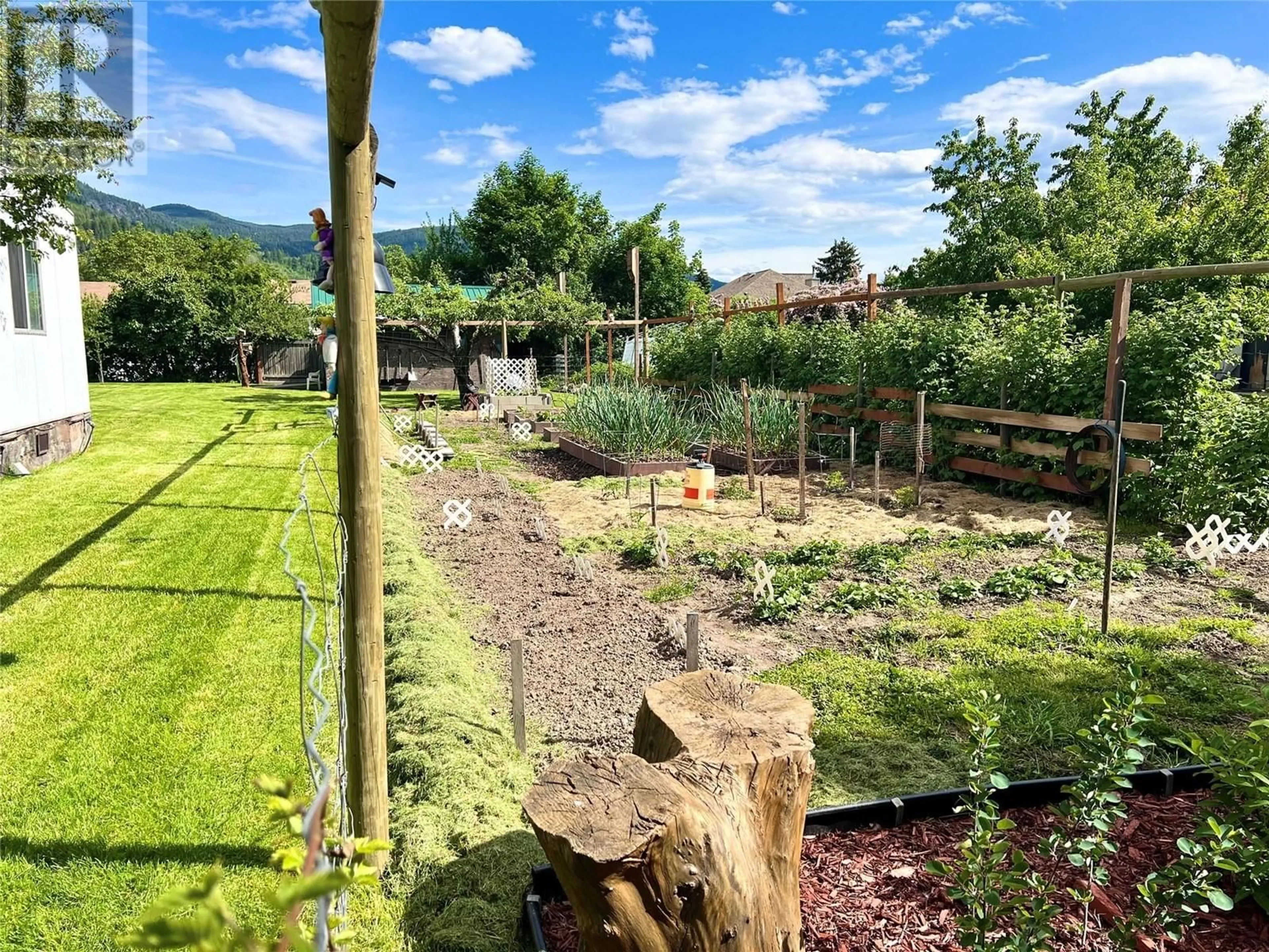 A pic from outside/outdoor area/front of a property/back of a property/a pic from drone, forest/trees view for 1916 Brilliant Road, Castlegar British Columbia V1N4K2