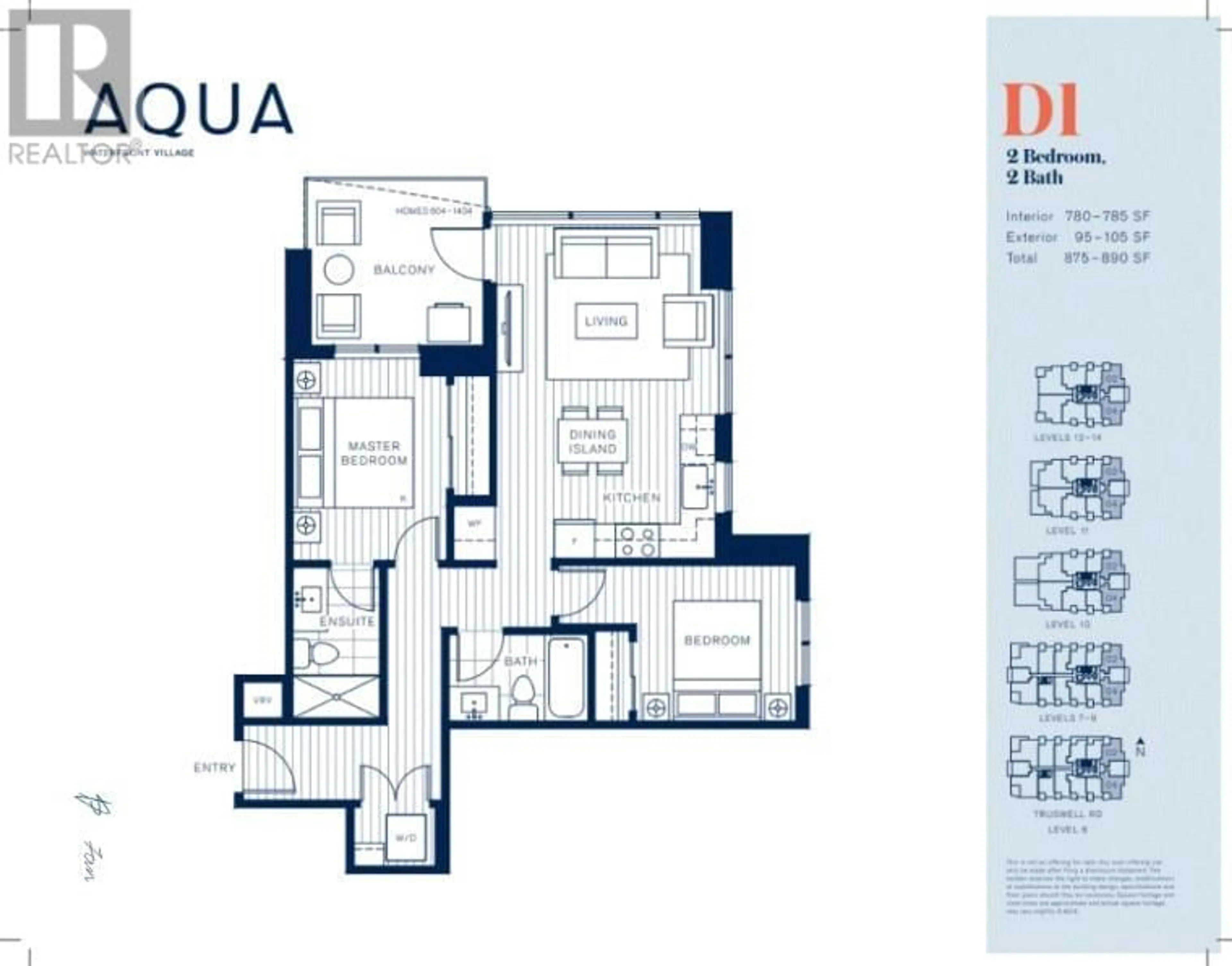 Floor plan for 3699 Capozzi Road Unit# 1204, Kelowna British Columbia V1W0G3