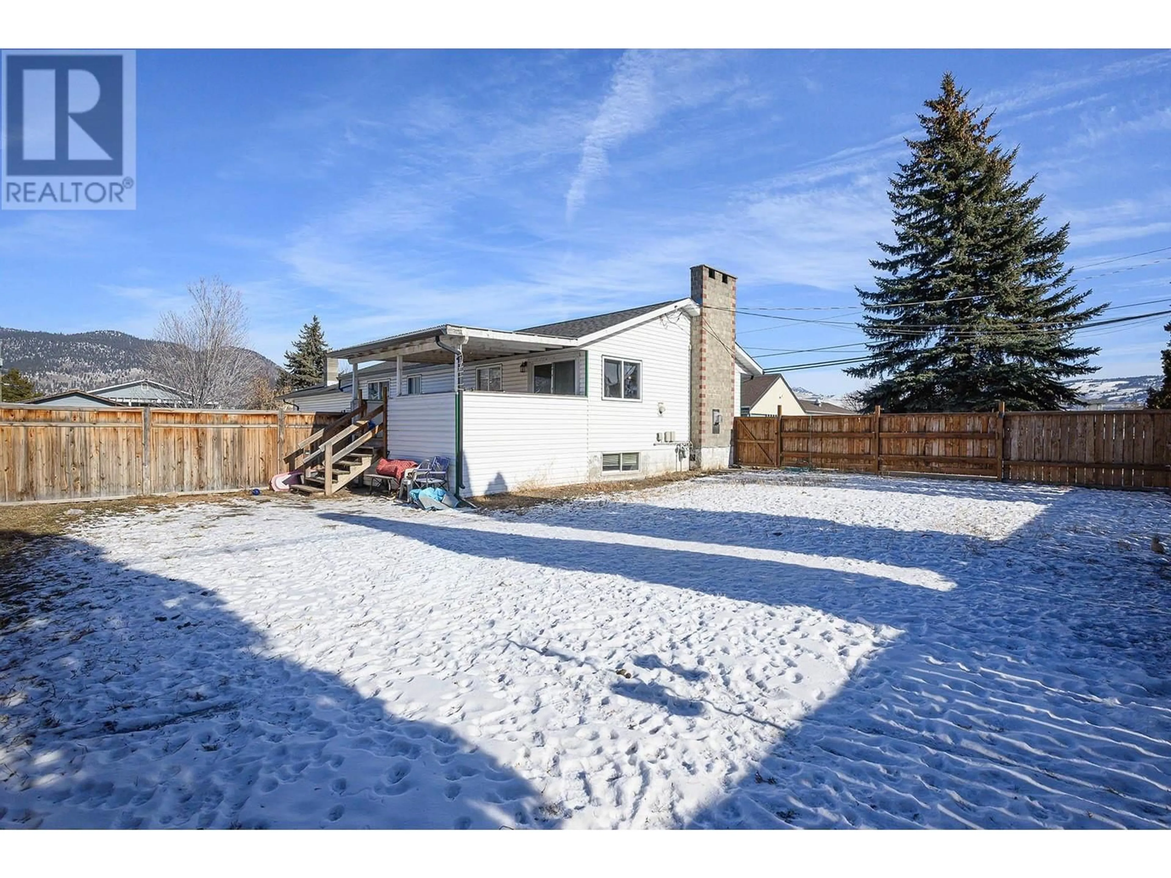 A pic from outside/outdoor area/front of a property/back of a property/a pic from drone, street for 1601 BLAIR STREET, Merritt British Columbia V1K1B8