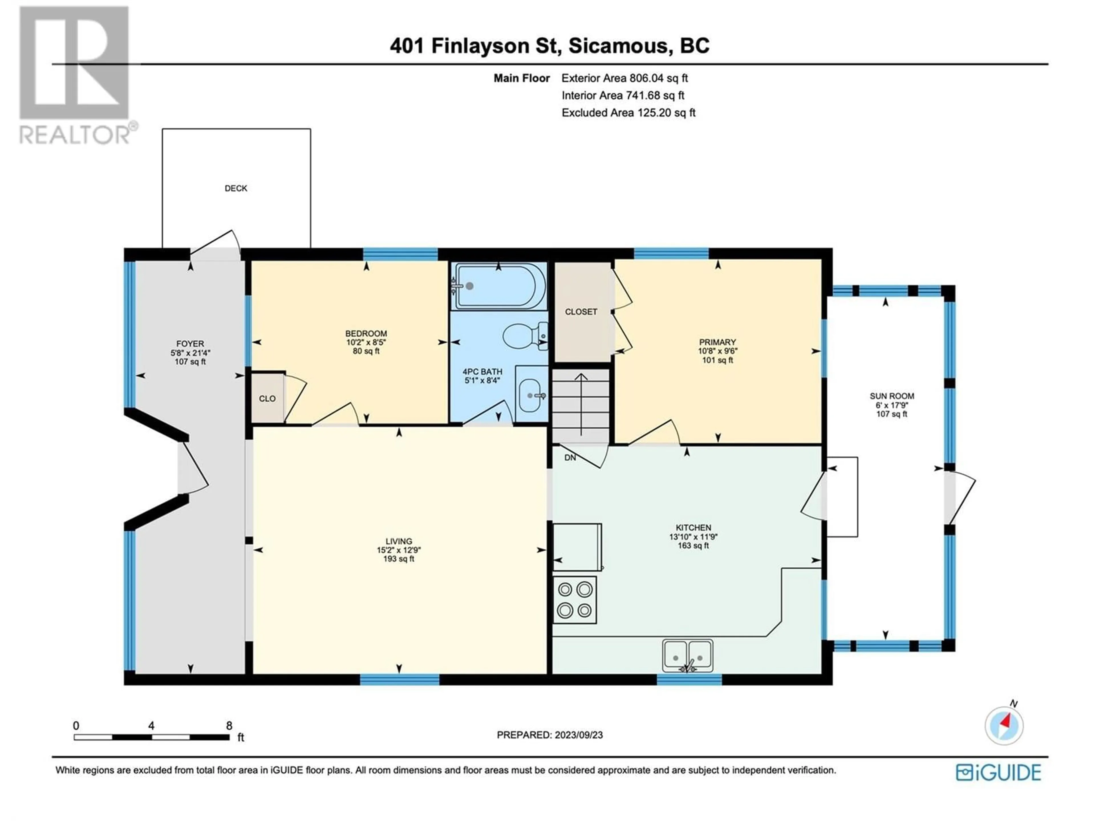 Floor plan for 401 Finlayson Street, Sicamous British Columbia V0E2V1