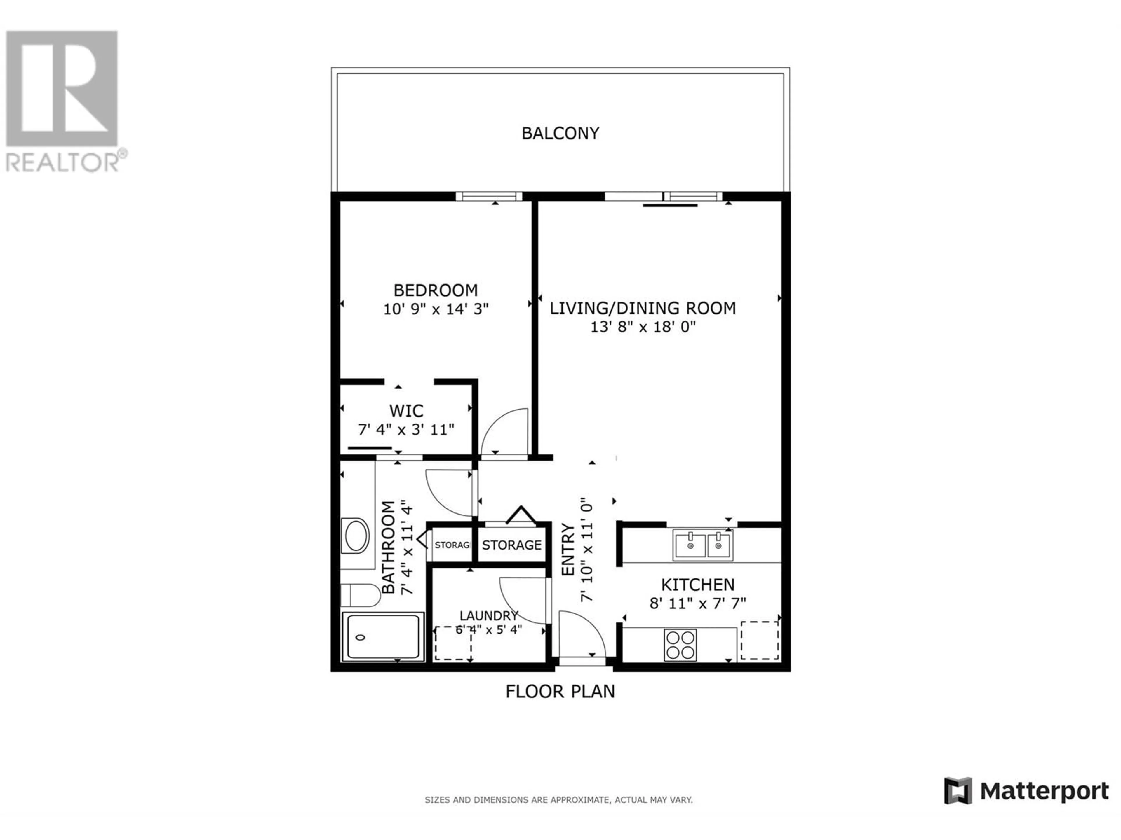 Floor plan for 304 - 2035 BARON ROAD, Kelowna British Columbia V1X7G3