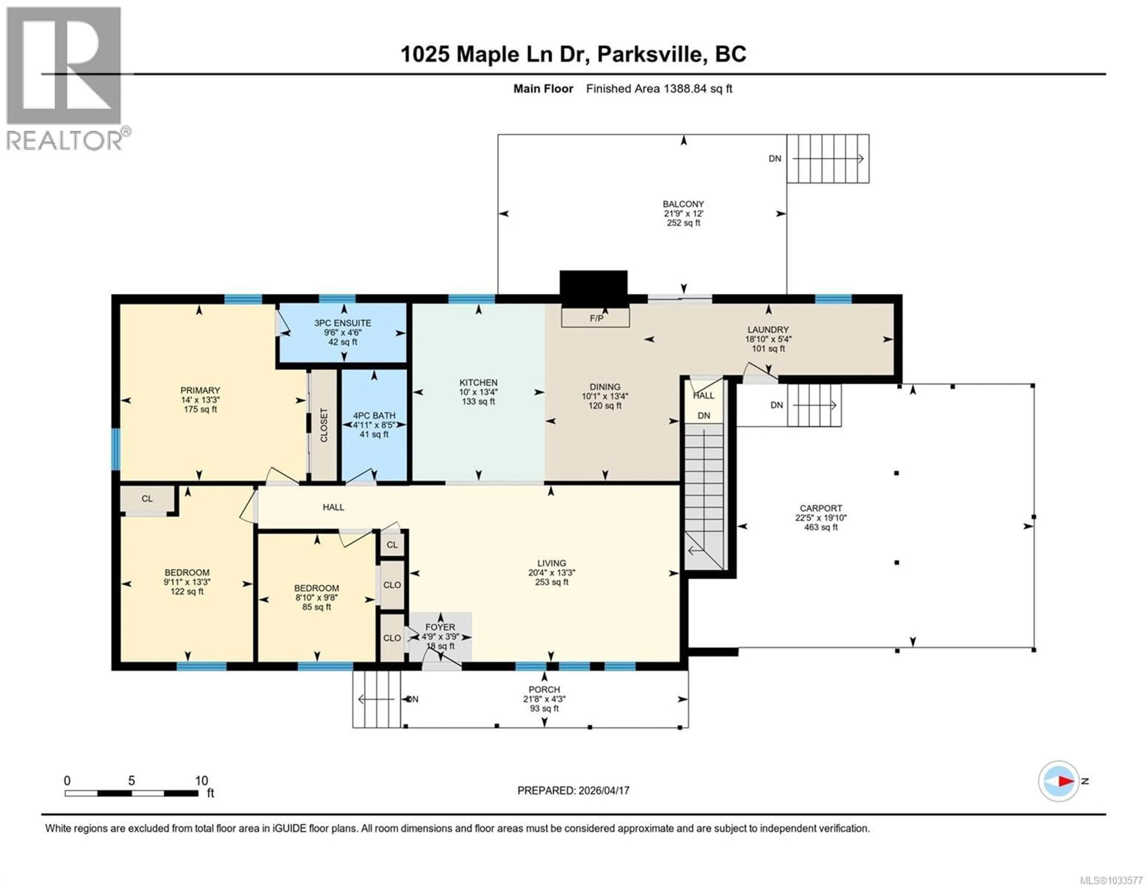 Floor plan for 1025 MAPLE LANE DRIVE, Parksville British Columbia V9P1T3