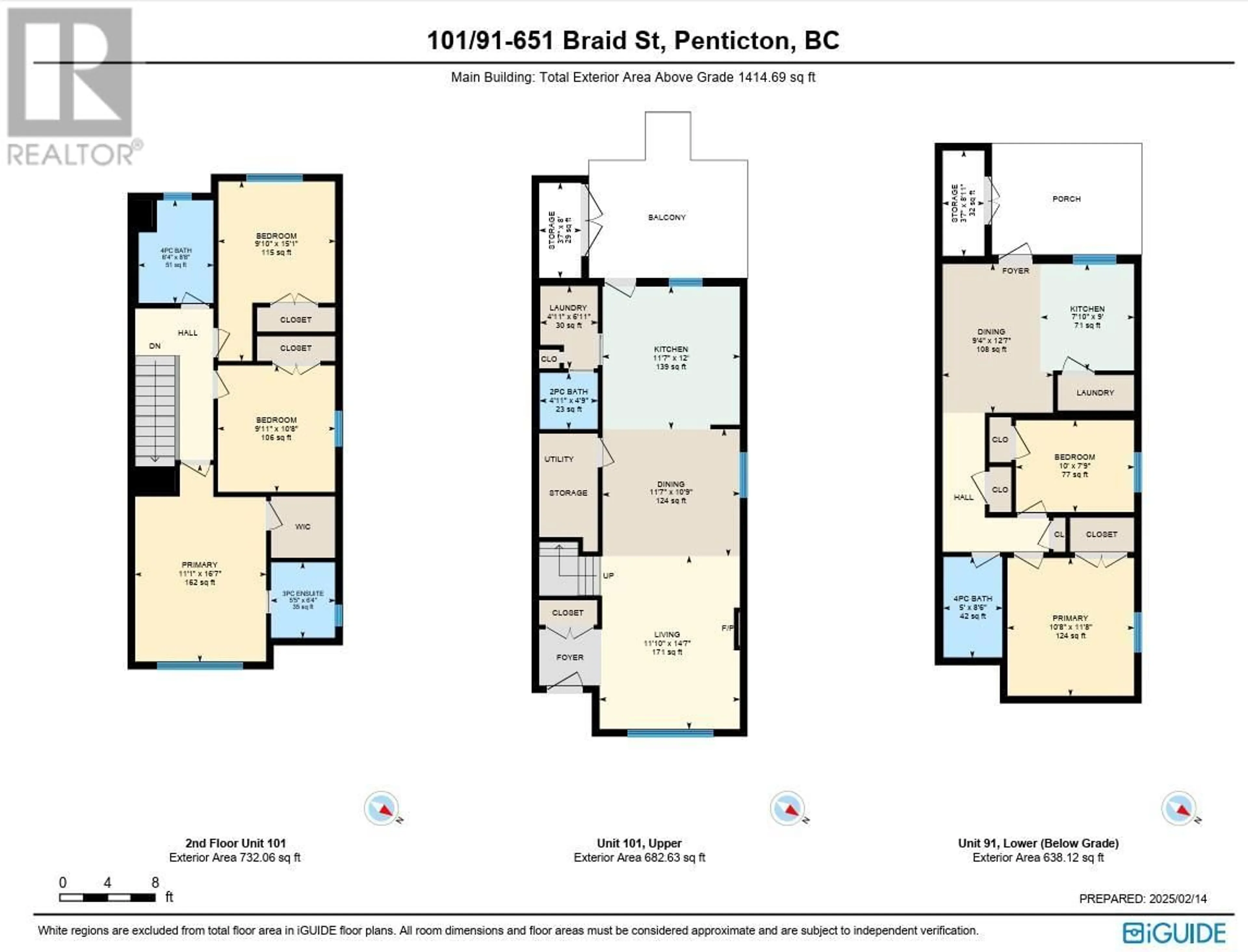 Floor plan for 651 Braid Street Unit# 101, Penticton British Columbia V2A4Y6