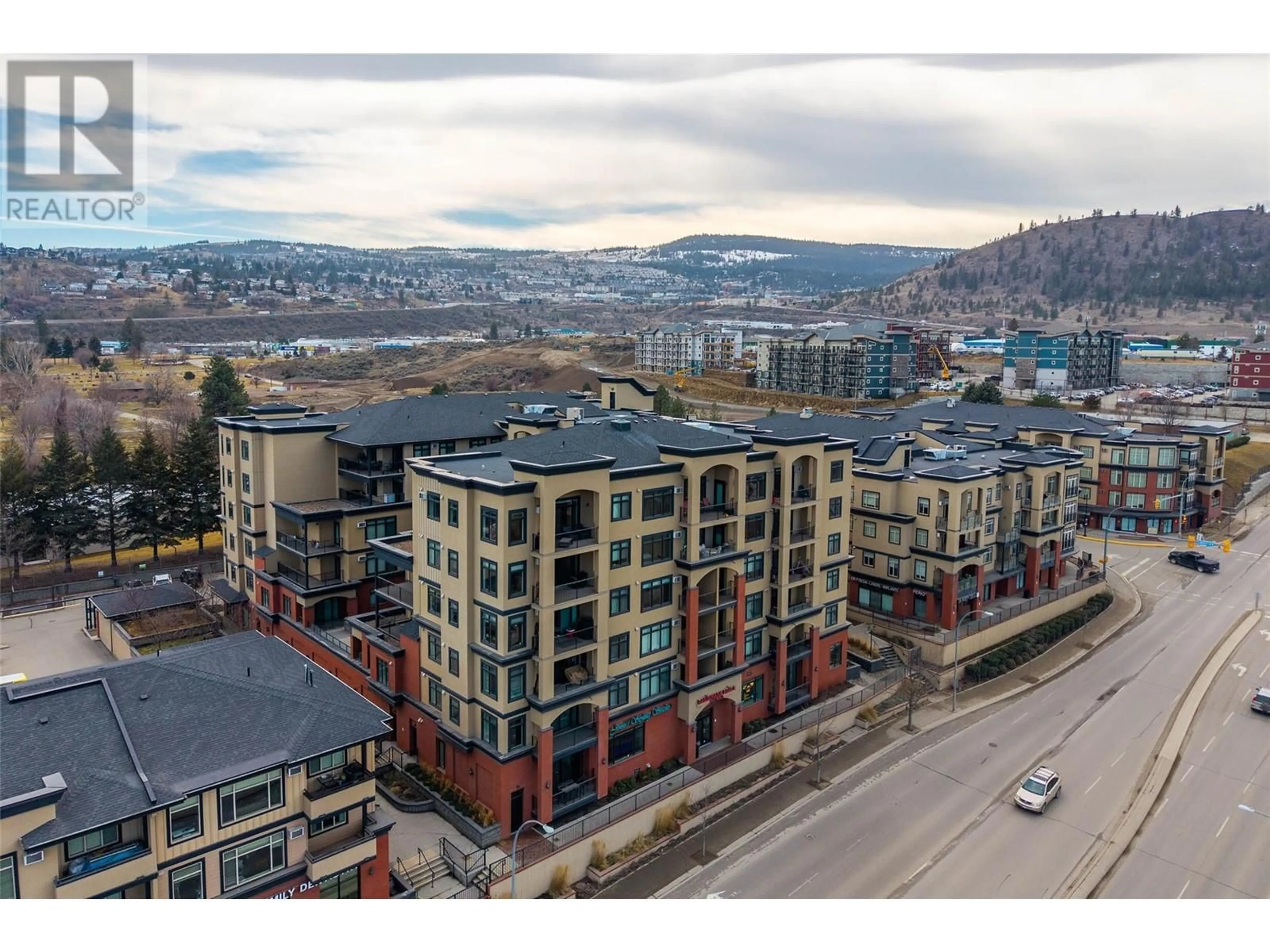 A pic from outside/outdoor area/front of a property/back of a property/a pic from drone, mountain view for 765 MCGILL Road Unit# 509, Kamloops British Columbia V2C0B7