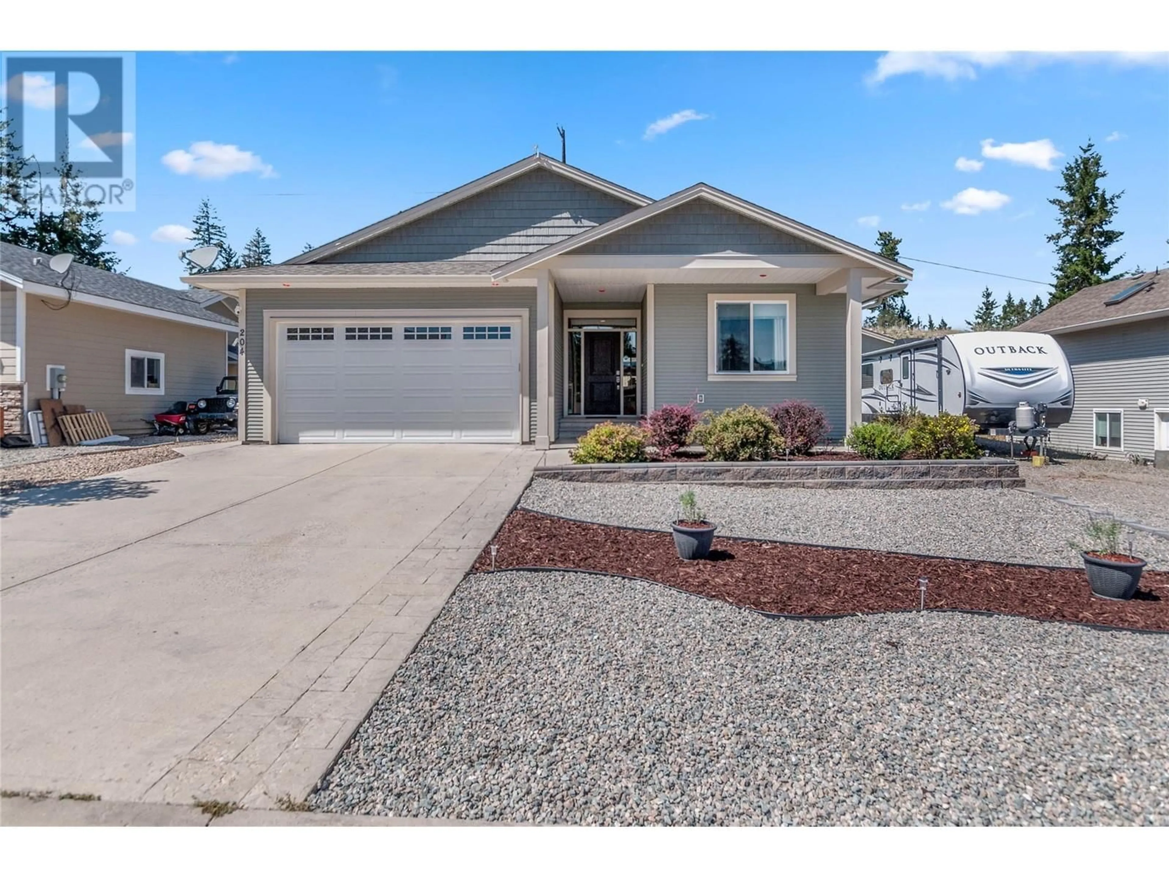 Home with vinyl exterior material, street for 204 WESTRIDGE Court, Princeton British Columbia V0X1W0