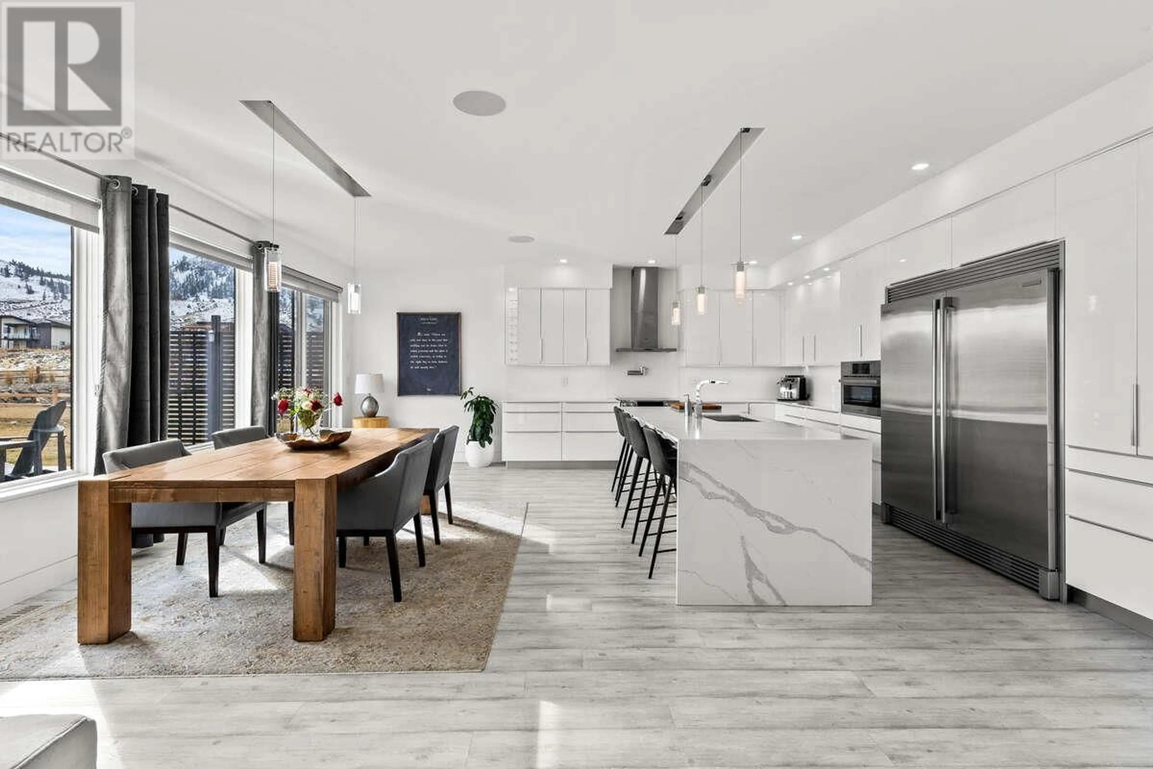 Contemporary kitchen, ceramic/tile floor for 205 RUE CHEVAL NOIR, Kamloops British Columbia V2H1T7