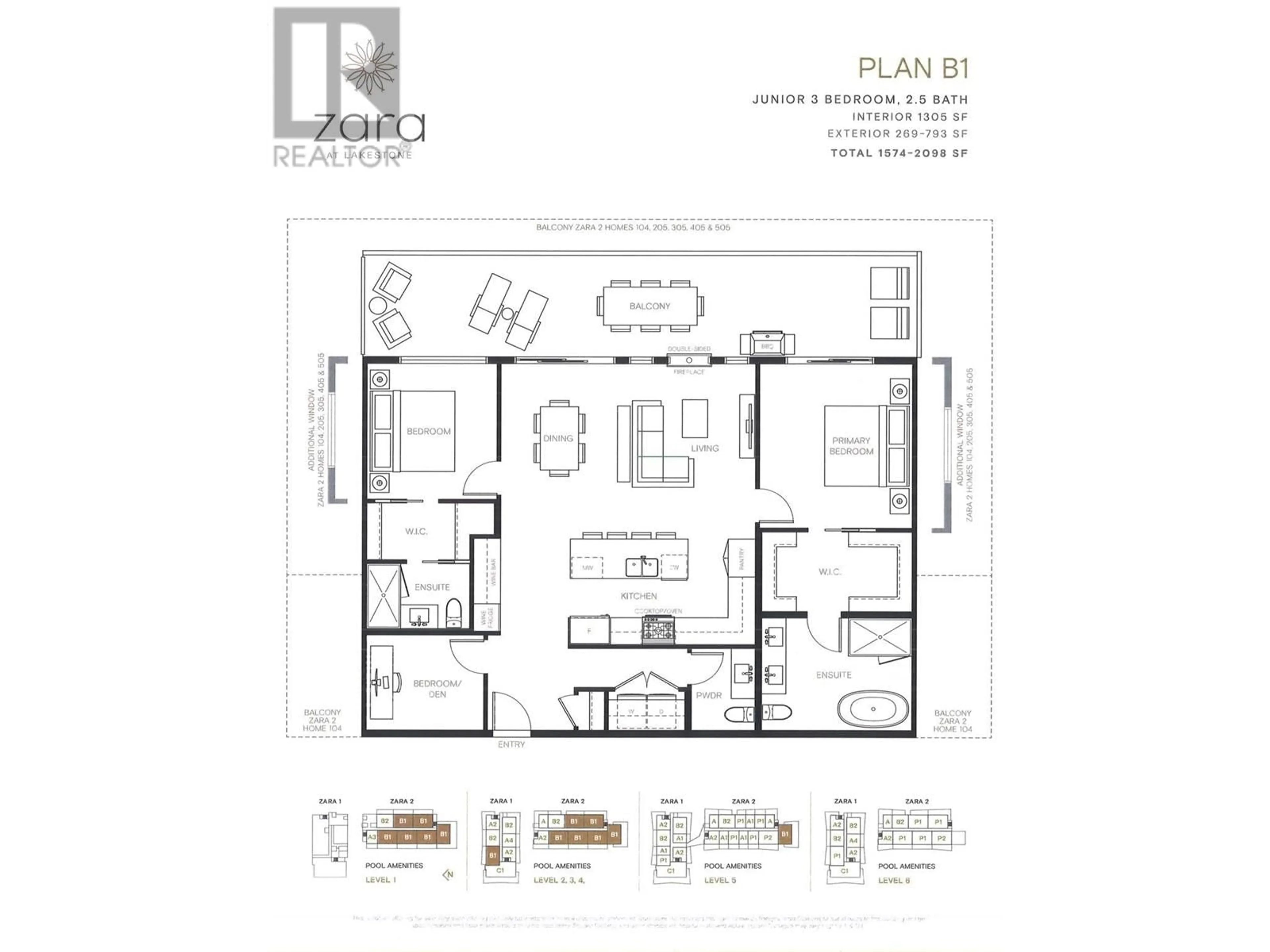 Floor plan for 307 - 9654 BENCHLAND DRIVE, Lake Country British Columbia V4V1N3