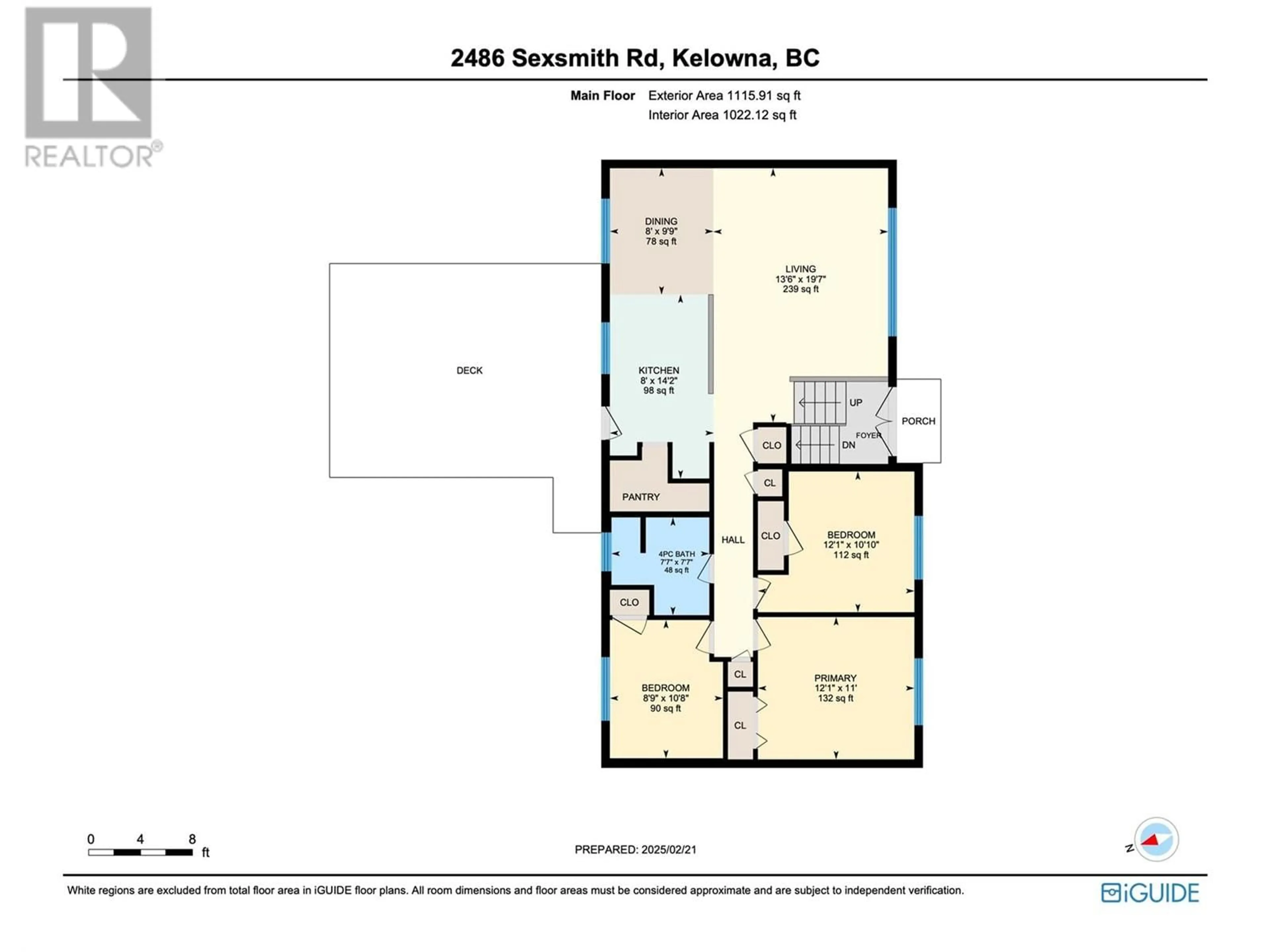 Floor plan for 2486 Sexsmith Road, Kelowna British Columbia V1V2E9