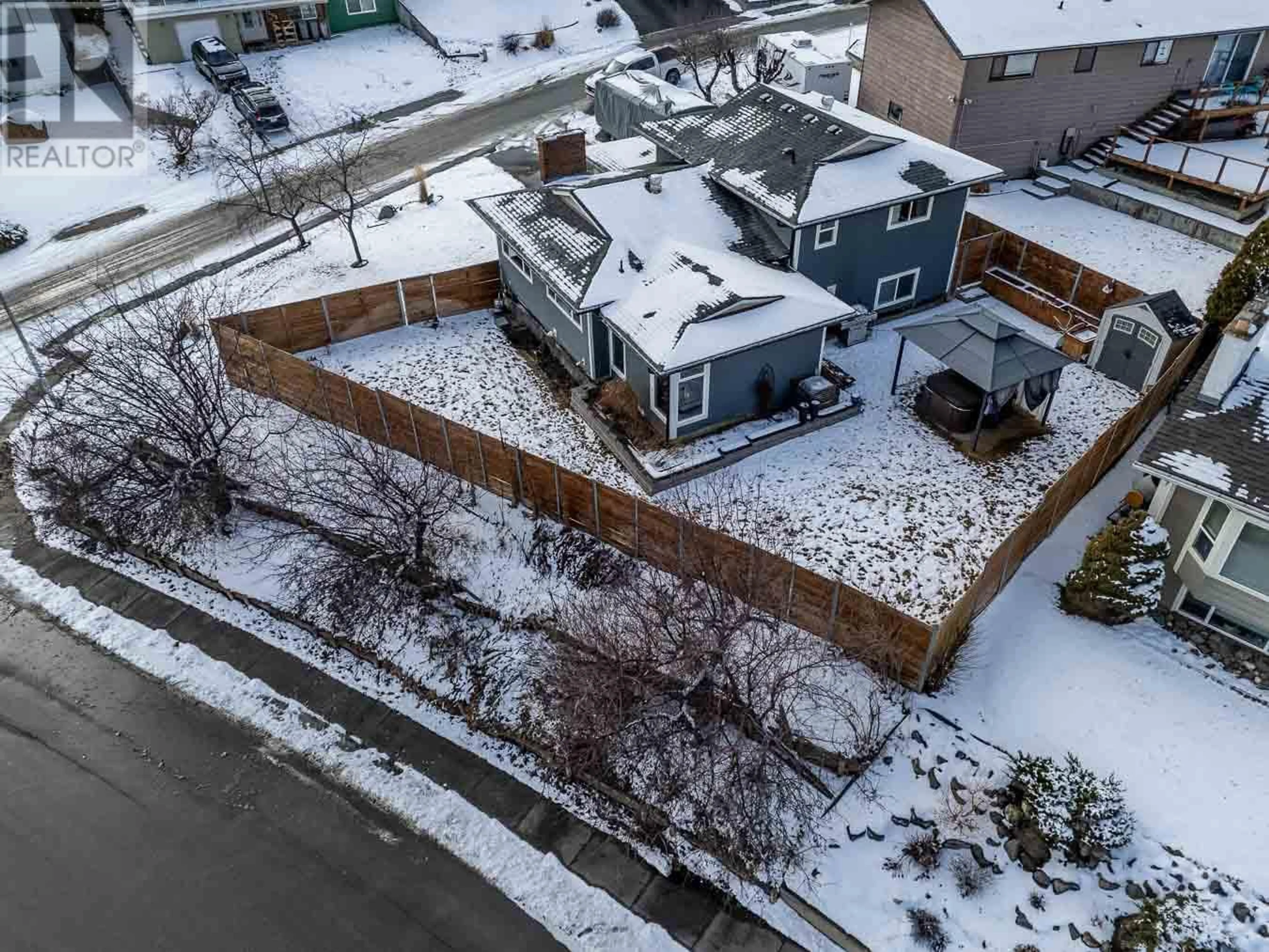 A pic from outside/outdoor area/front of a property/back of a property/a pic from drone, street for 1719 Pennask Terrace, Kamloops British Columbia V2B7N9