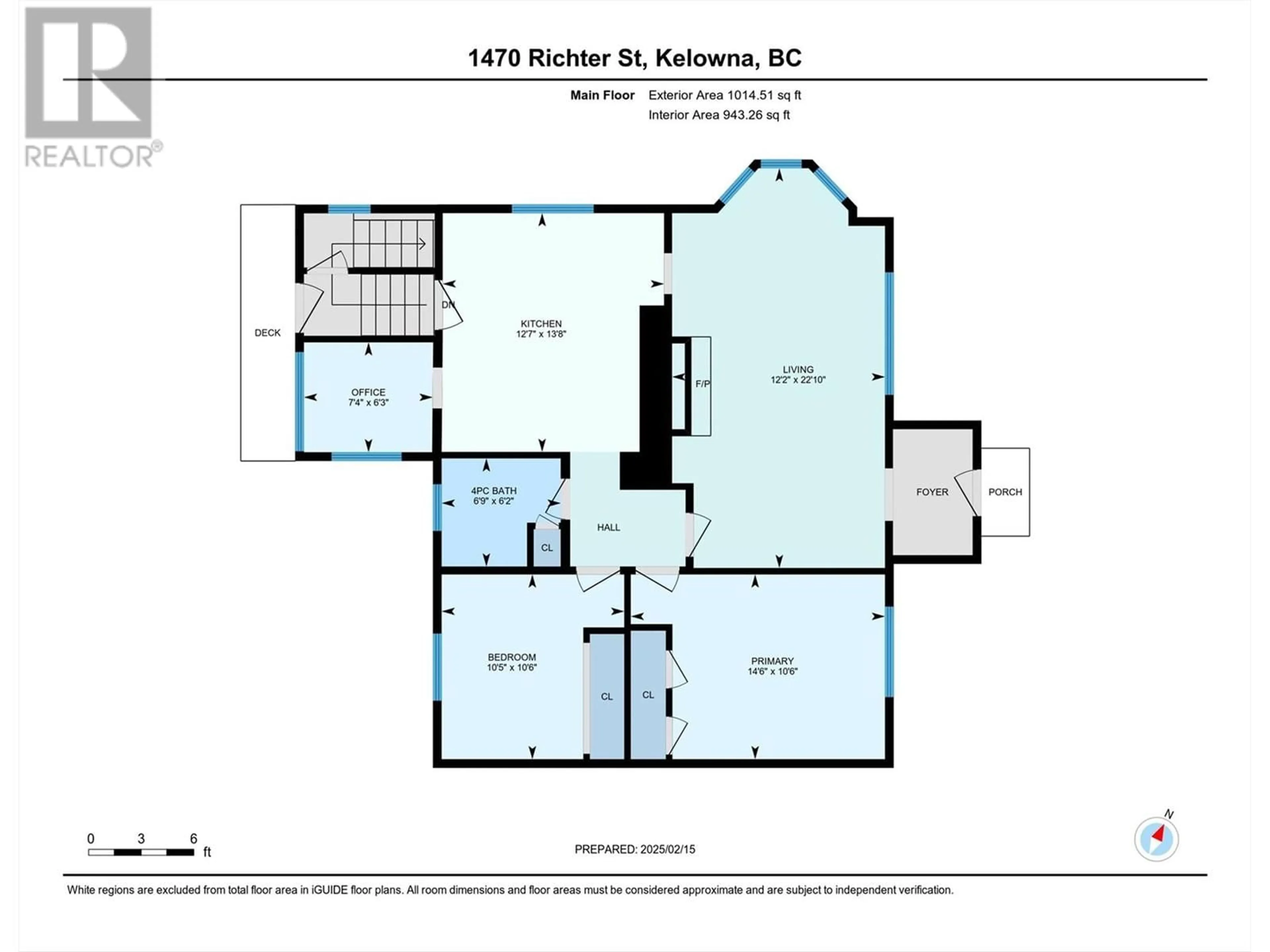 Floor plan for 1470 RICHTER STREET, Kelowna British Columbia V1Y2L8