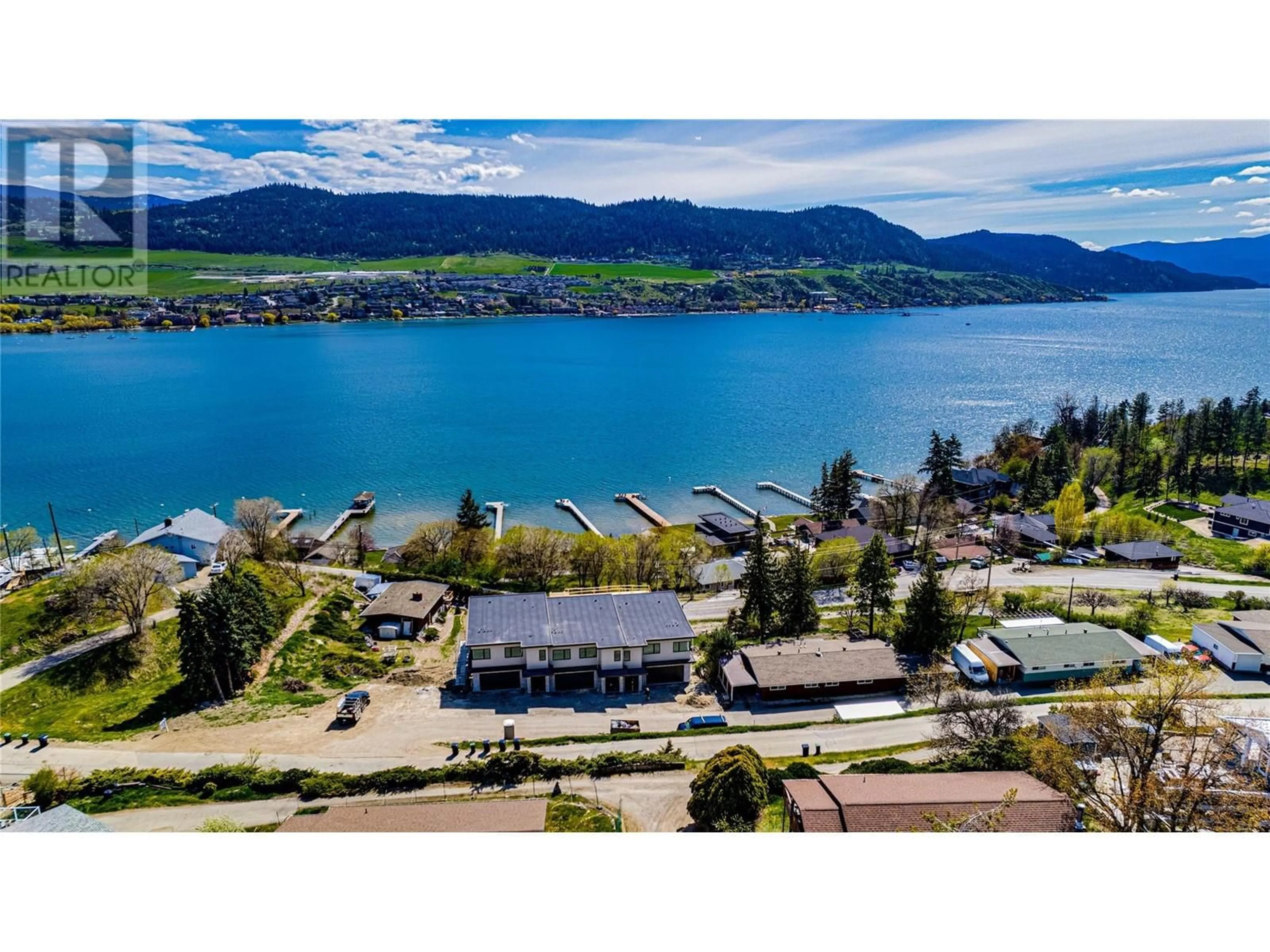 A pic from outside/outdoor area/front of a property/back of a property/a pic from drone, water/lake/river/ocean view for 7333 Tronson Road Road Unit# 5, Vernon British Columbia V1H1N2