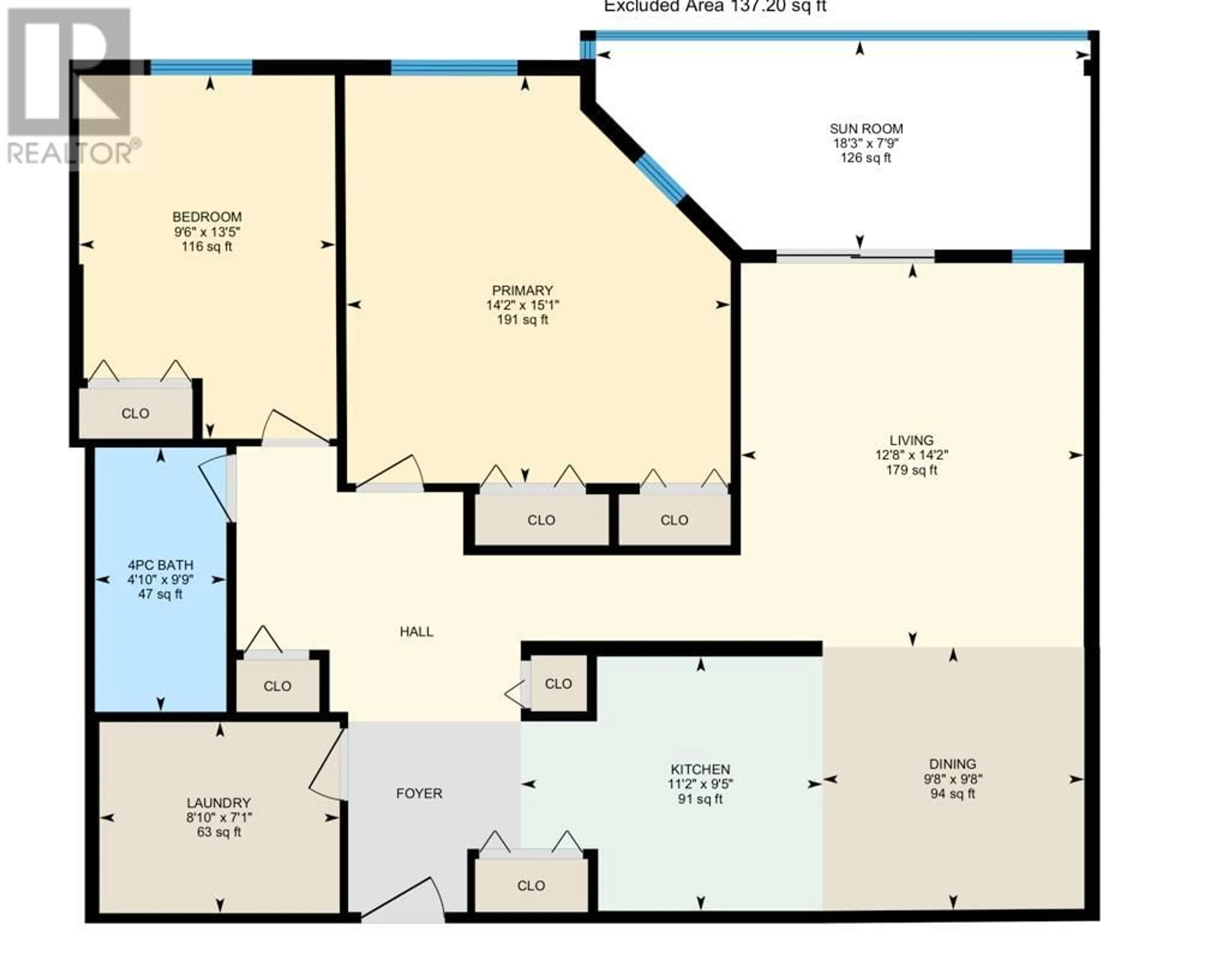 Floor plan for 3426 HEMLOCK Street Unit# 104, Penticton British Columbia V2A8K1