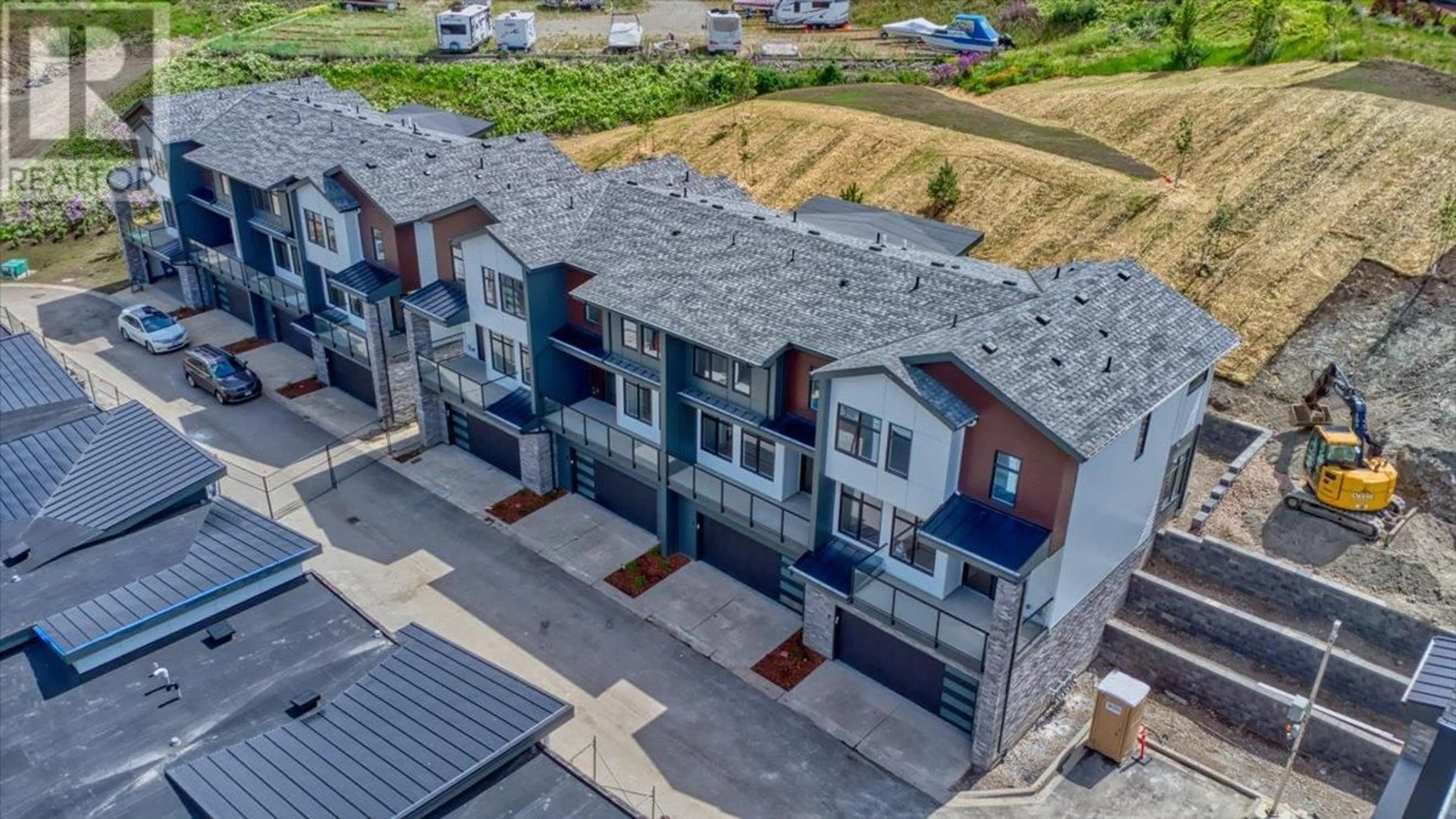 A pic from outside/outdoor area/front of a property/back of a property/a pic from drone, unknown for 7599 Klinger Road Unit# 8, Vernon British Columbia V1H1H4