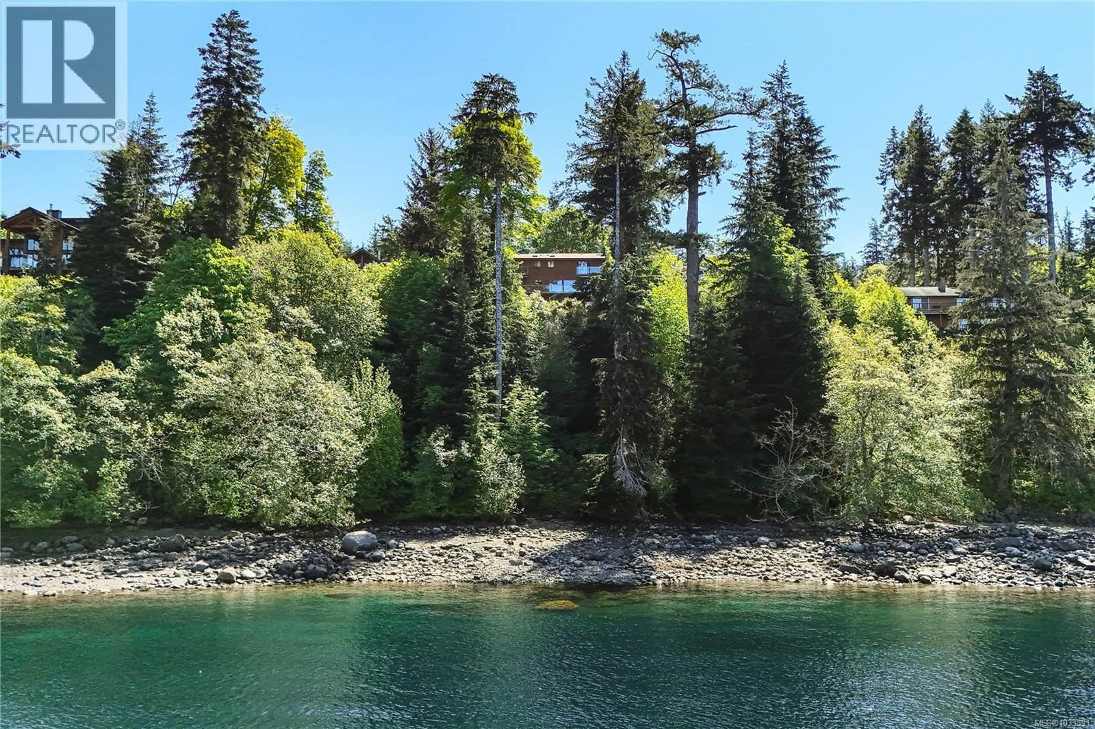 A pic from outside/outdoor area/front of a property/back of a property/a pic from drone, water/lake/river/ocean view for 5850 RACE POINT ROAD, Campbell River British Columbia V9H1N7