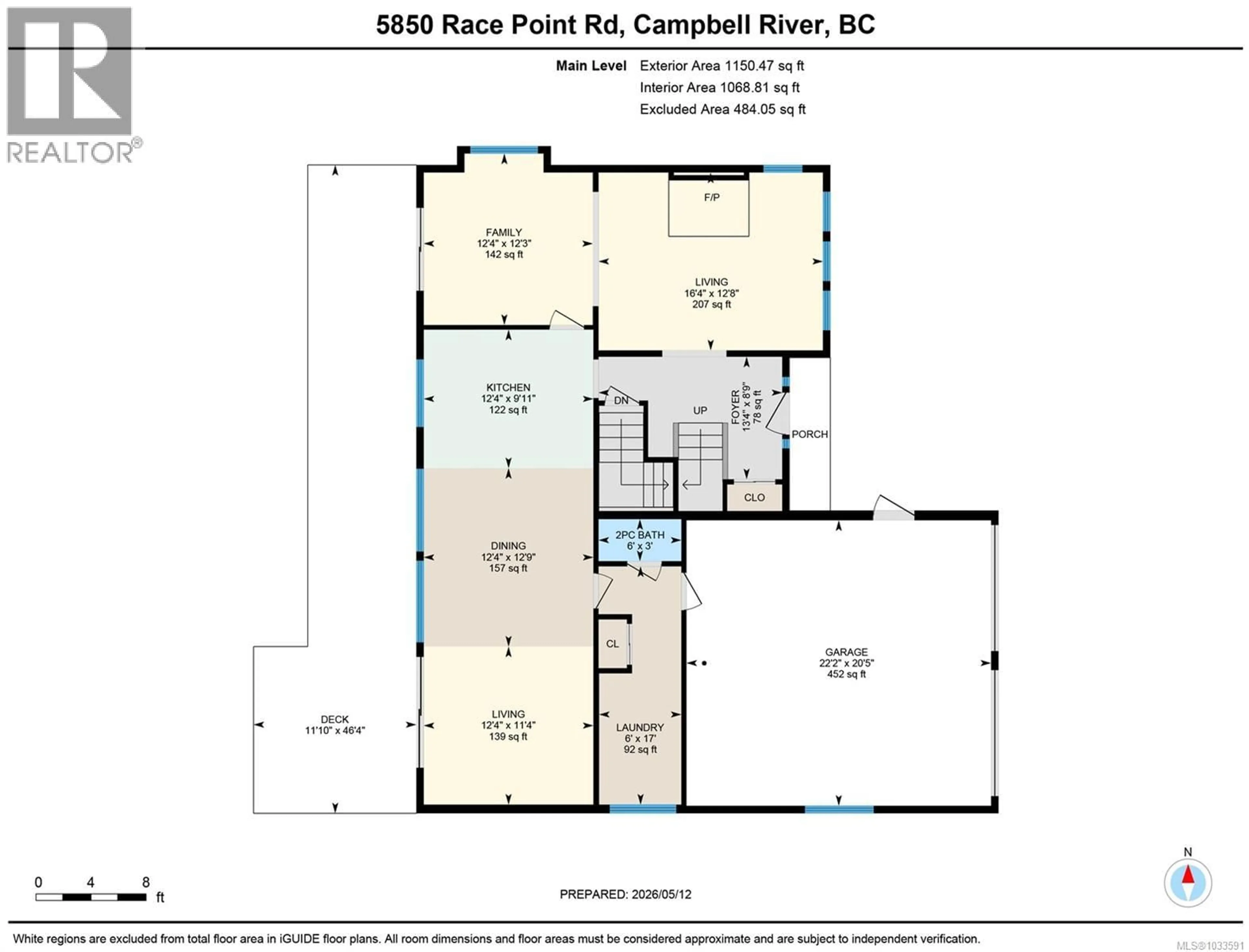 Floor plan for 5850 RACE POINT ROAD, Campbell River British Columbia V9H1N7
