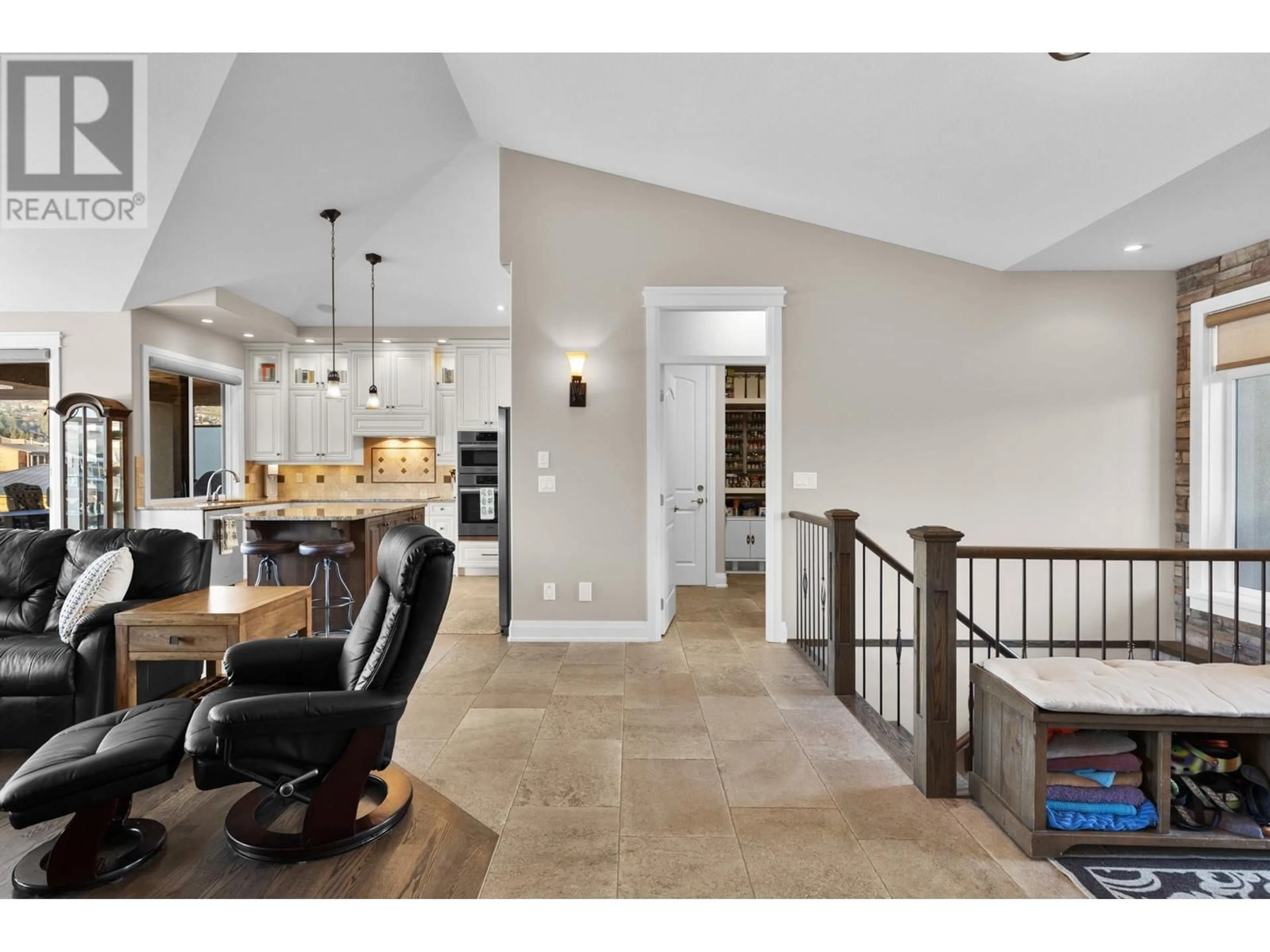 Open concept kitchen, ceramic/tile floor for 1678 Pritchard Drive, West Kelowna British Columbia V4T1X5