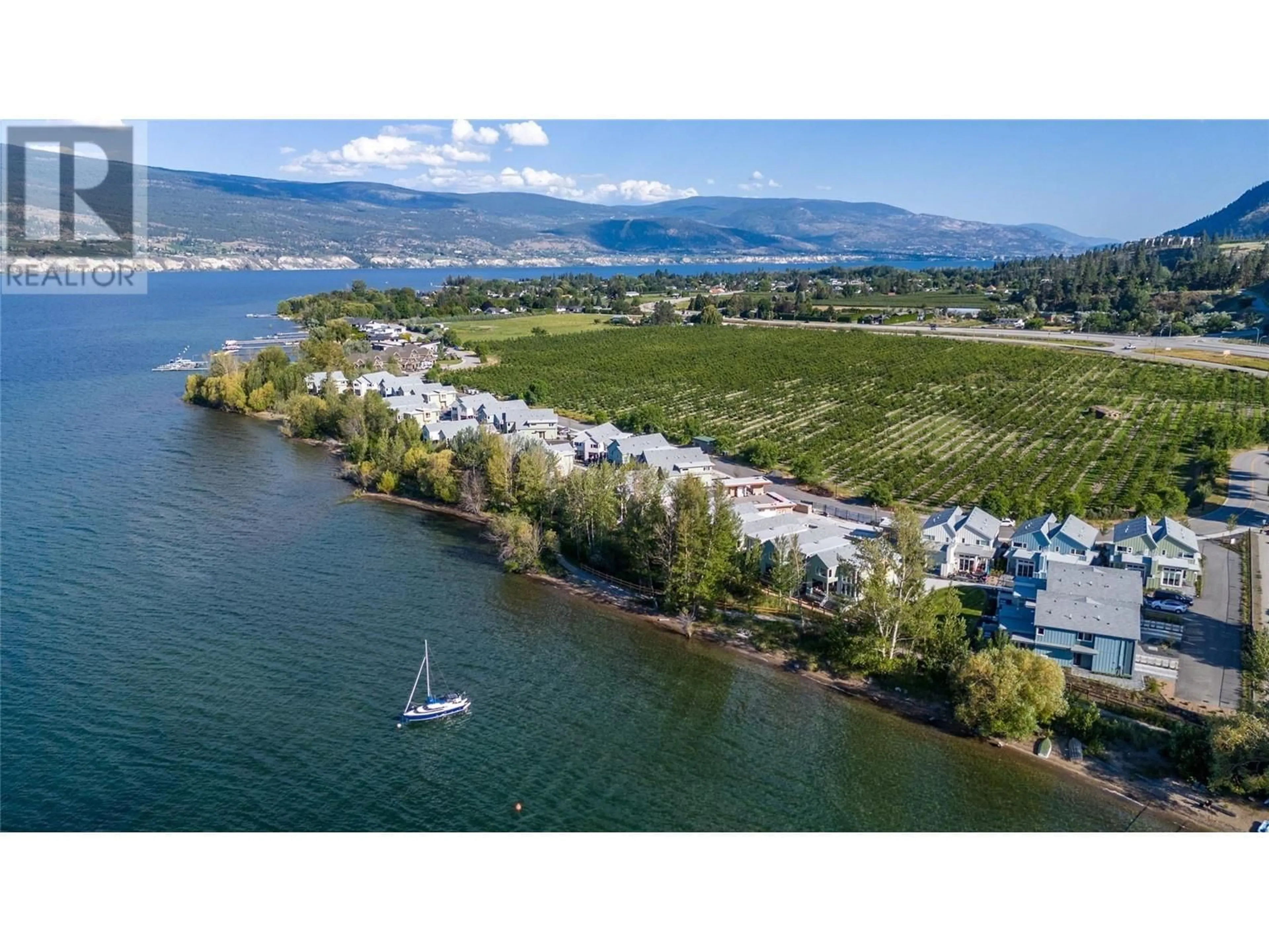 A pic from outside/outdoor area/front of a property/back of a property/a pic from drone, water/lake/river/ocean view for 3160 Landry Crescent, Summerland British Columbia V0H1Z9