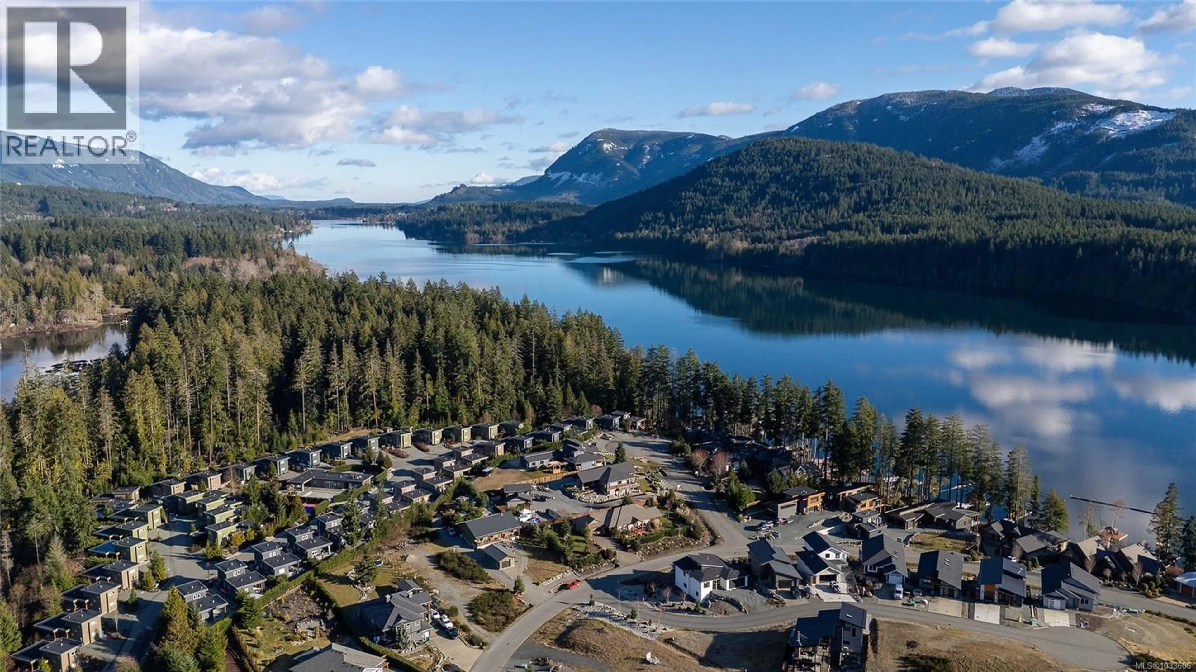 A pic from outside/outdoor area/front of a property/back of a property/a pic from drone, water/lake/river/ocean view for 7284 LAKEFRONT DRIVE, Lake Cowichan British Columbia V0R2G1