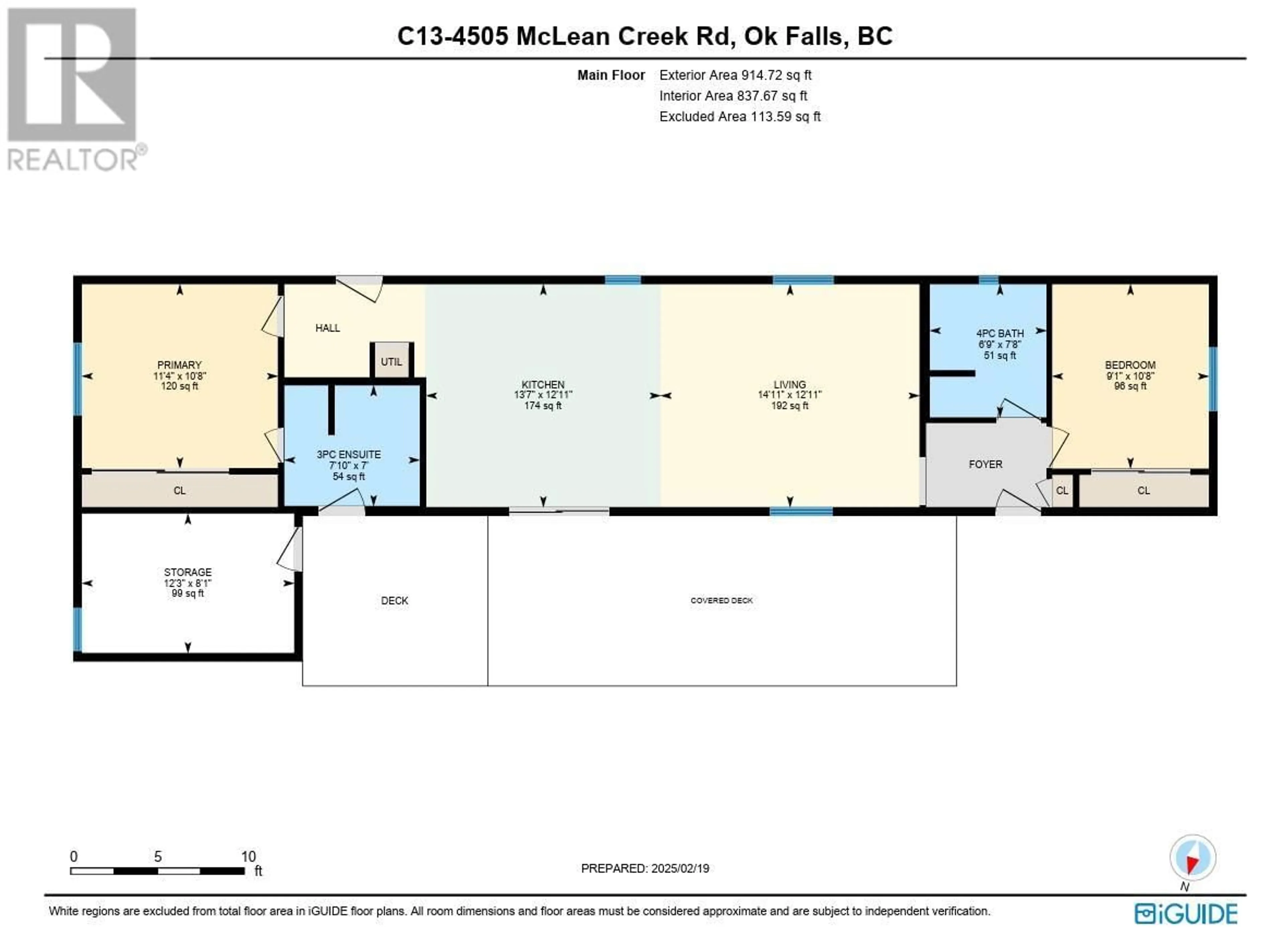 Floor plan for 4505 McLean Creek Road Unit# C13, Okanagan Falls British Columbia V0H1R1