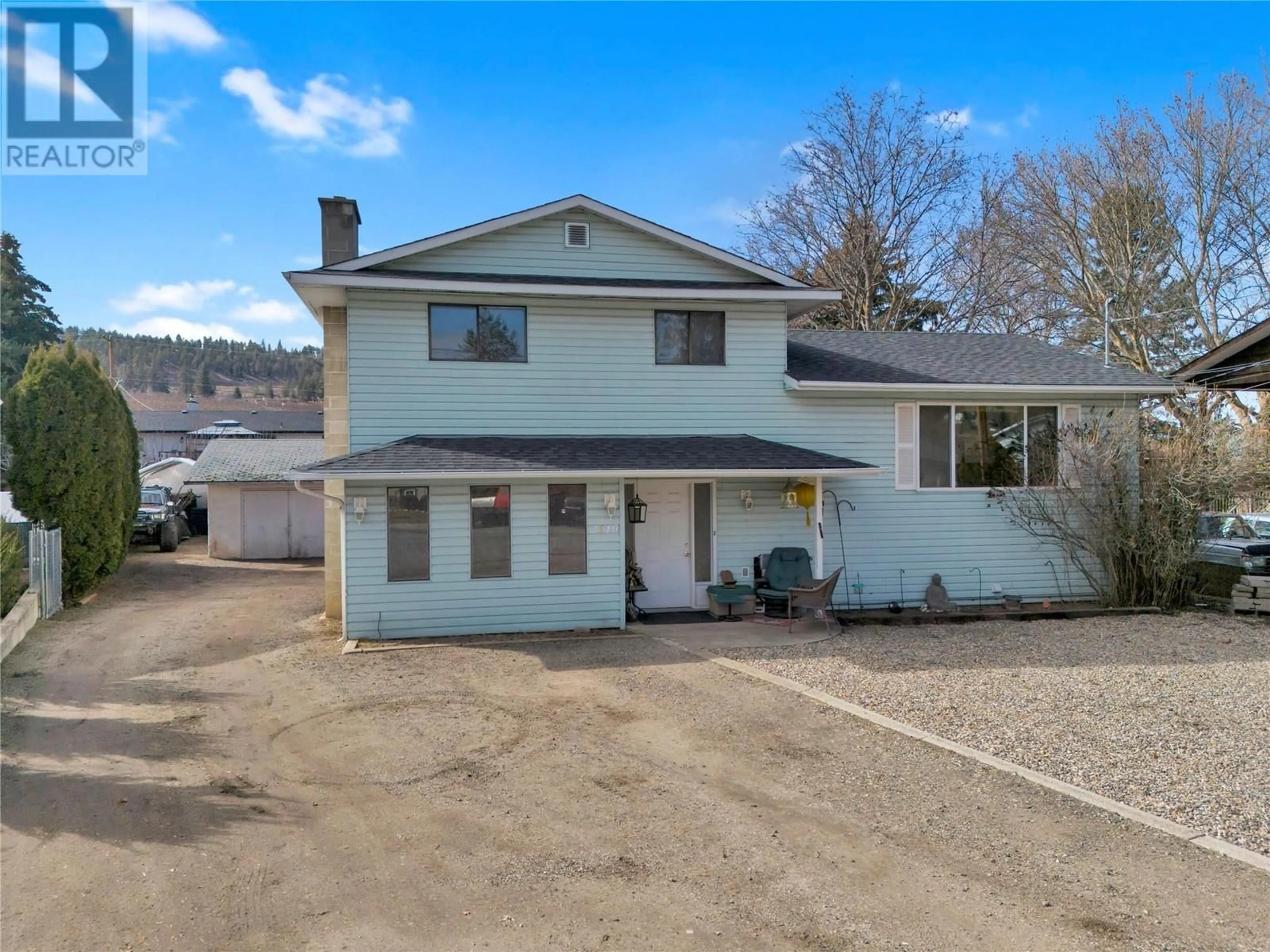 A pic from outside/outdoor area/front of a property/back of a property/a pic from drone, unknown for 2140 Hadden Court, Kelowna British Columbia V1P1G8