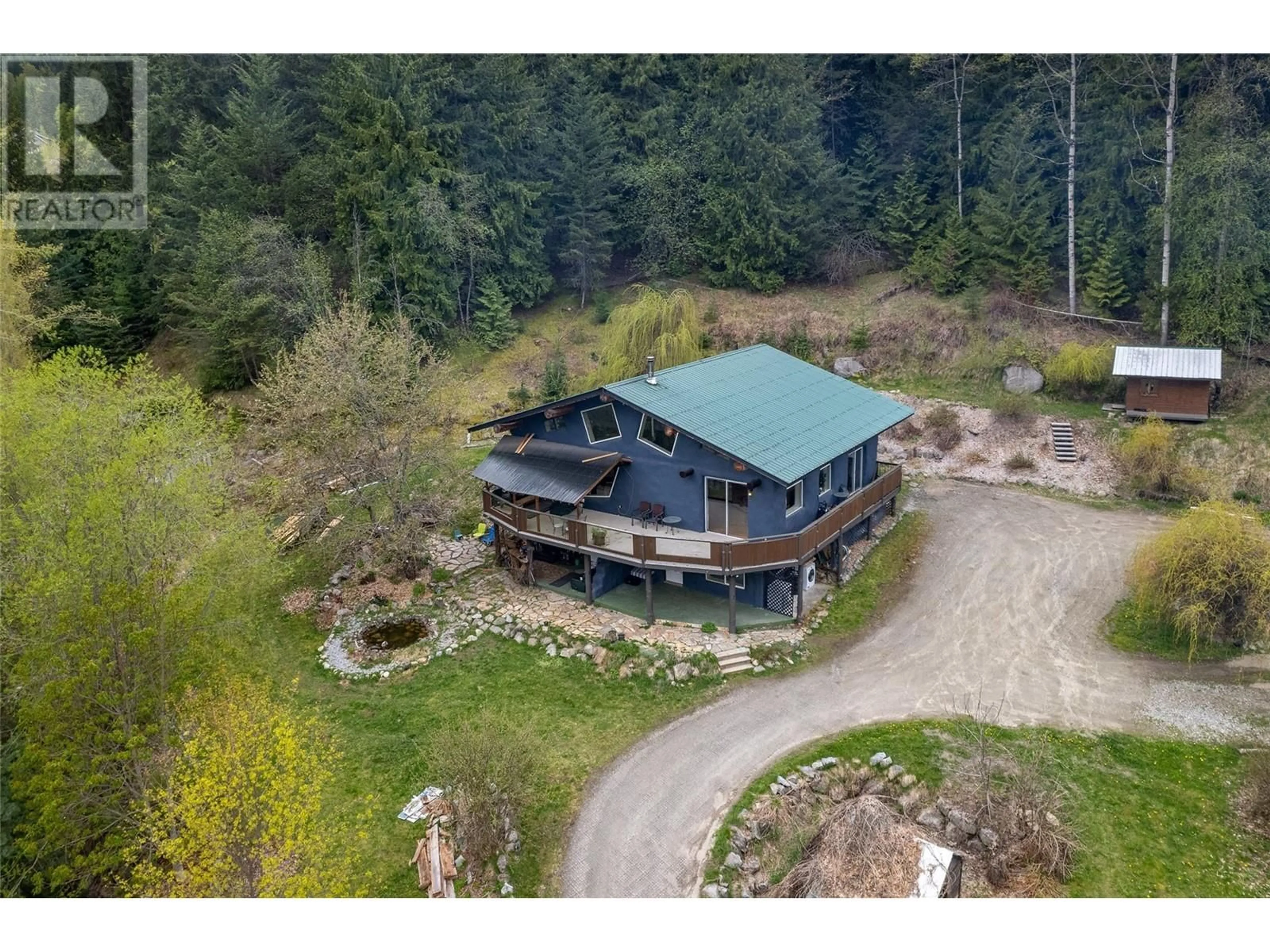 A pic from outside/outdoor area/front of a property/back of a property/a pic from drone, unknown for 2026 PERRIER Road, Nelson British Columbia V1L6Y9