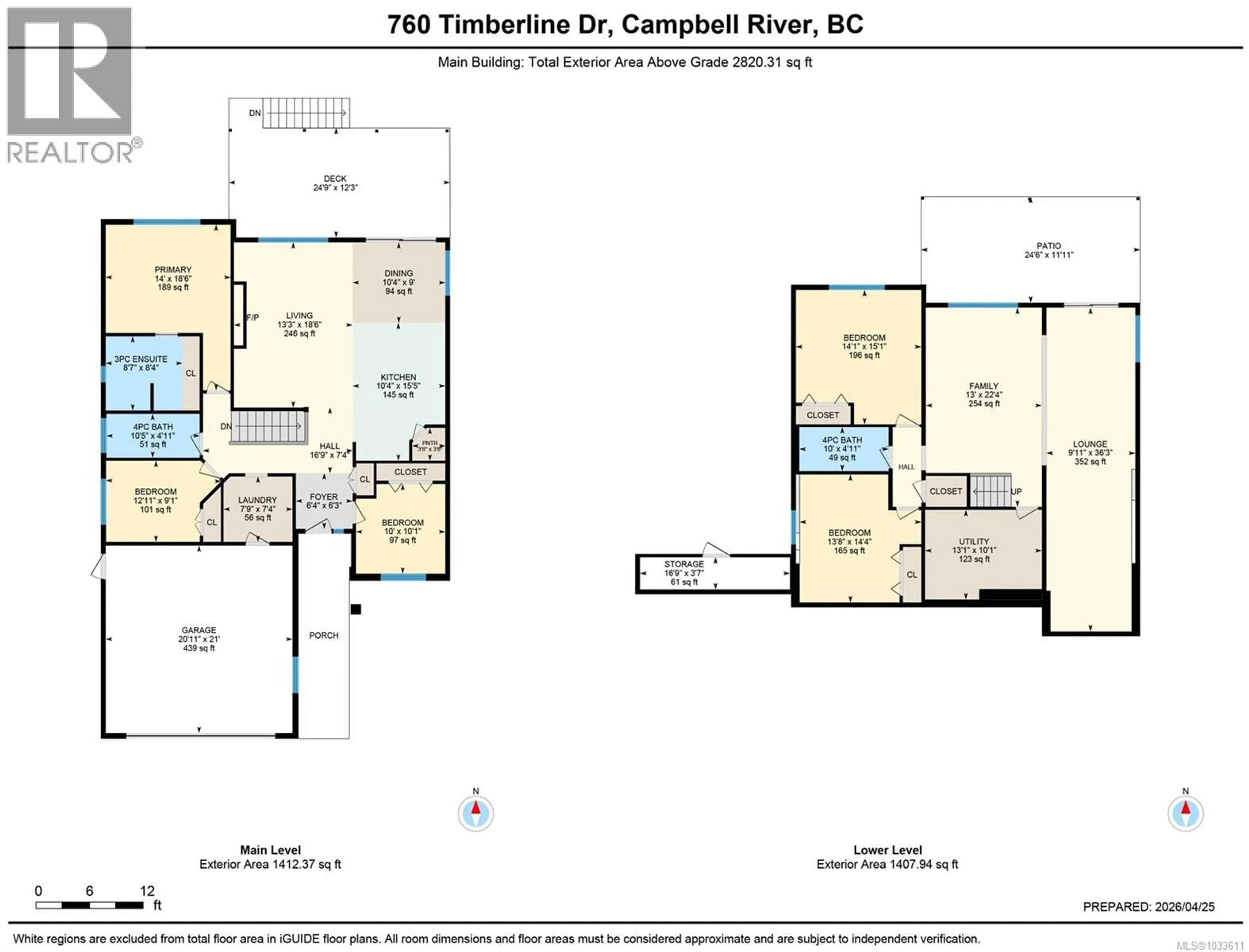 Floor plan for 760 TIMBERLINE DRIVE, Campbell River British Columbia V9H0A3