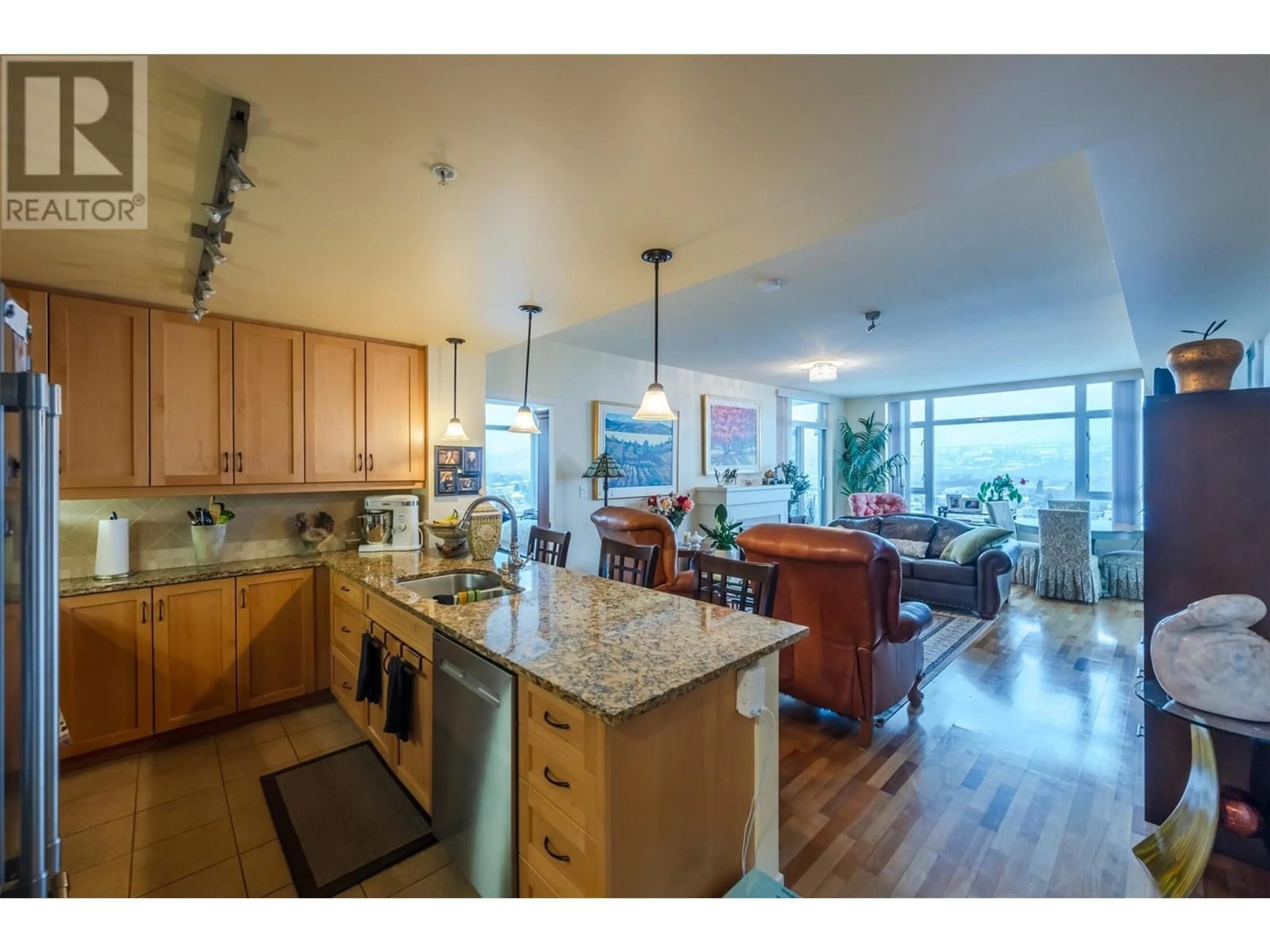 Open concept kitchen, unknown for 160 Lakeshore Drive W Unit# 1206, Penticton British Columbia V2A9C2