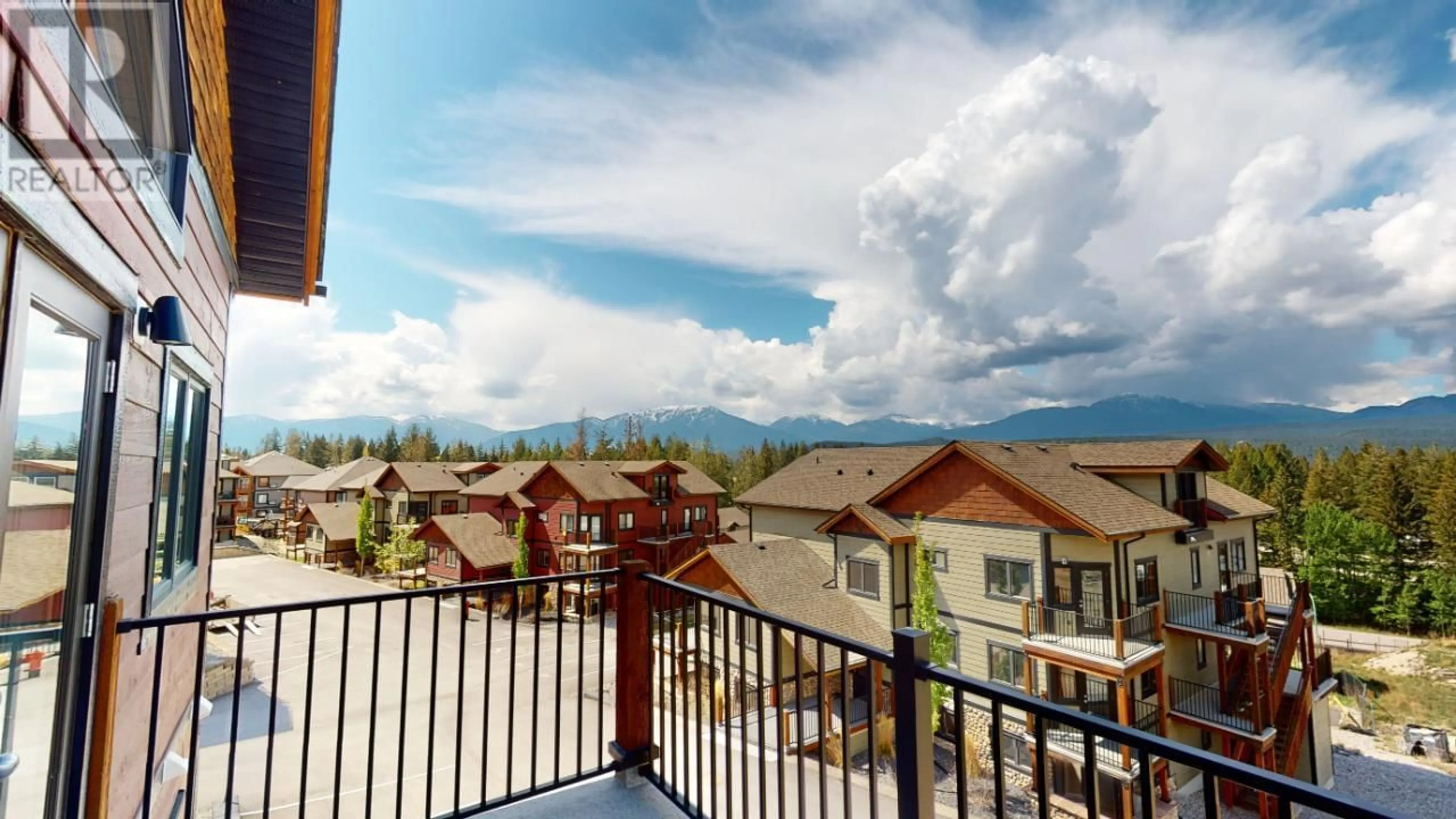 Balcony in the apartment, mountain view for 105 - 7291 PROSPECTOR AVENUE, Radium Hot Springs British Columbia V0A1M0