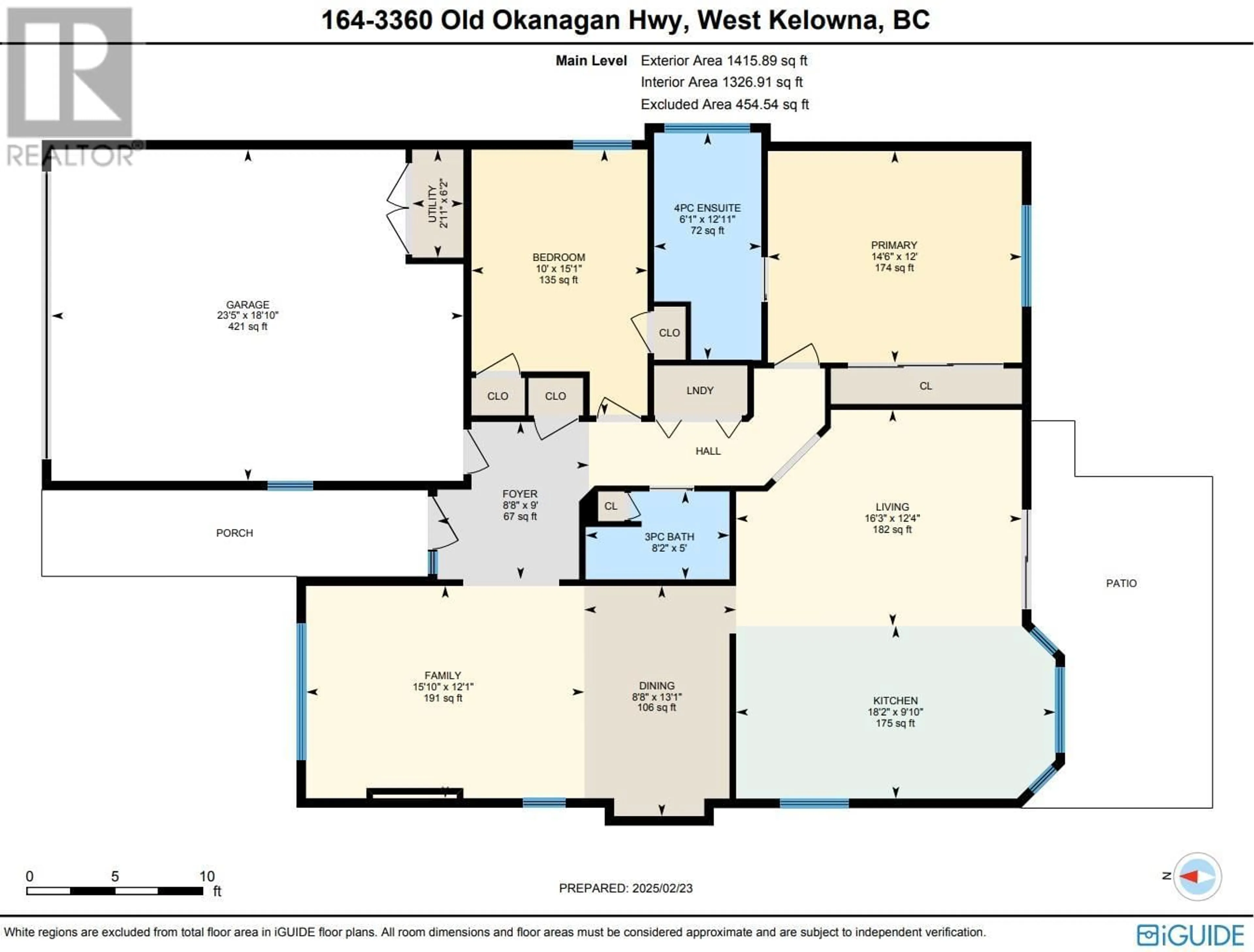 Floor plan for 3360 Old Okanagan Highway Unit# 164, West Kelowna British Columbia V4T1X9