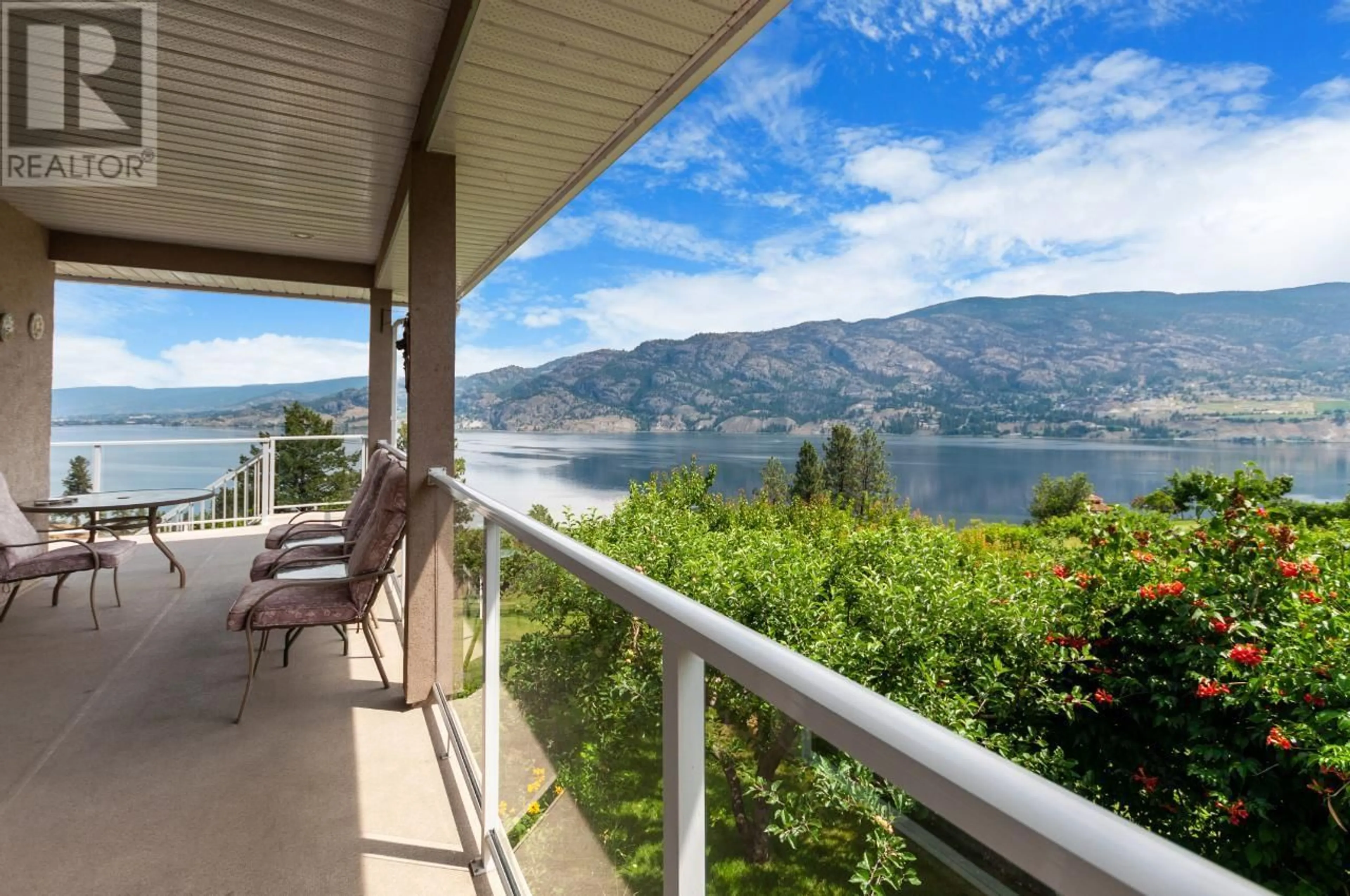 Balcony in the apartment, water/lake/river/ocean view for 300 Pineview Drive, Kaleden British Columbia V0H1K0