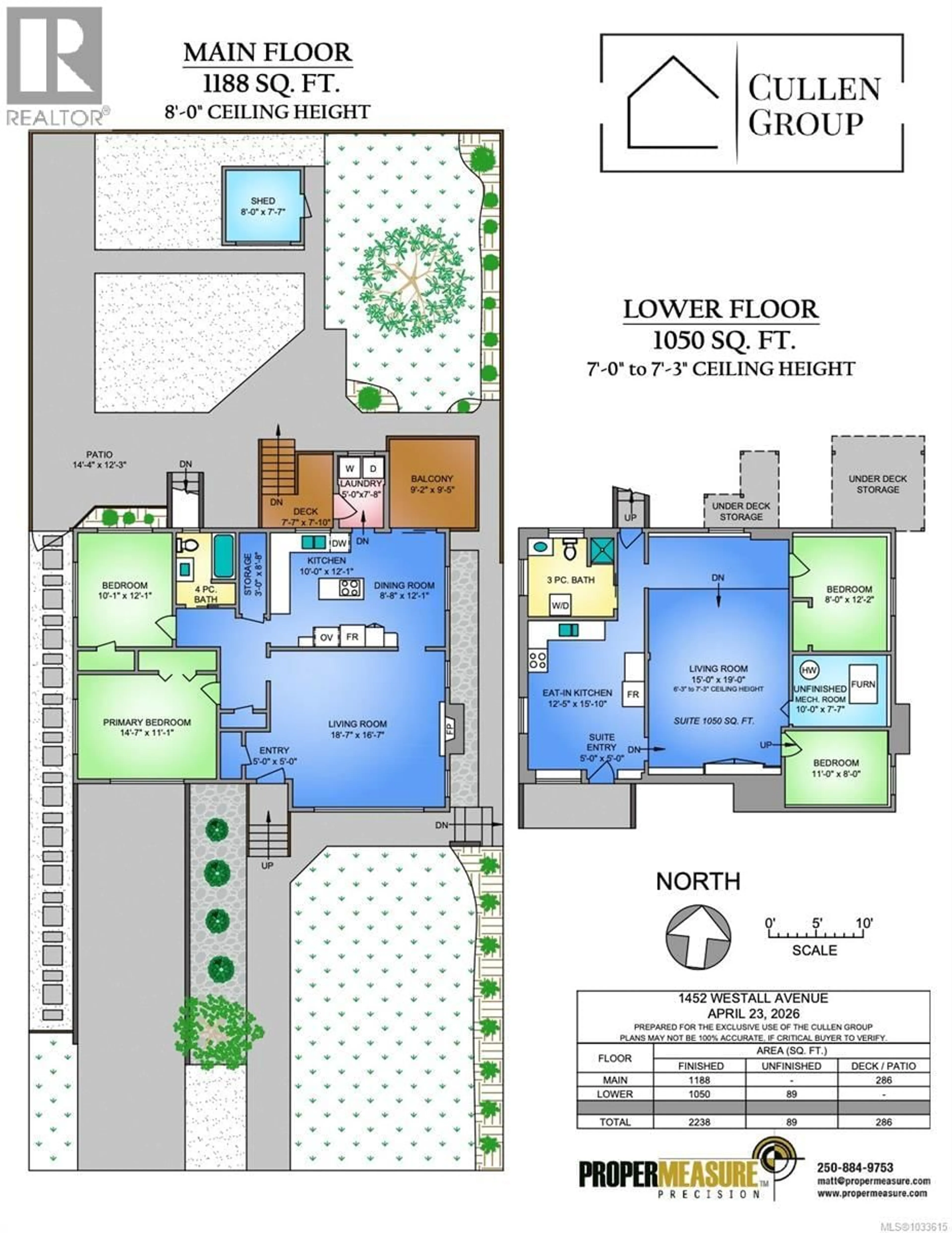 Floor plan for 1452 WESTALL AVENUE, Victoria British Columbia V8T2G5