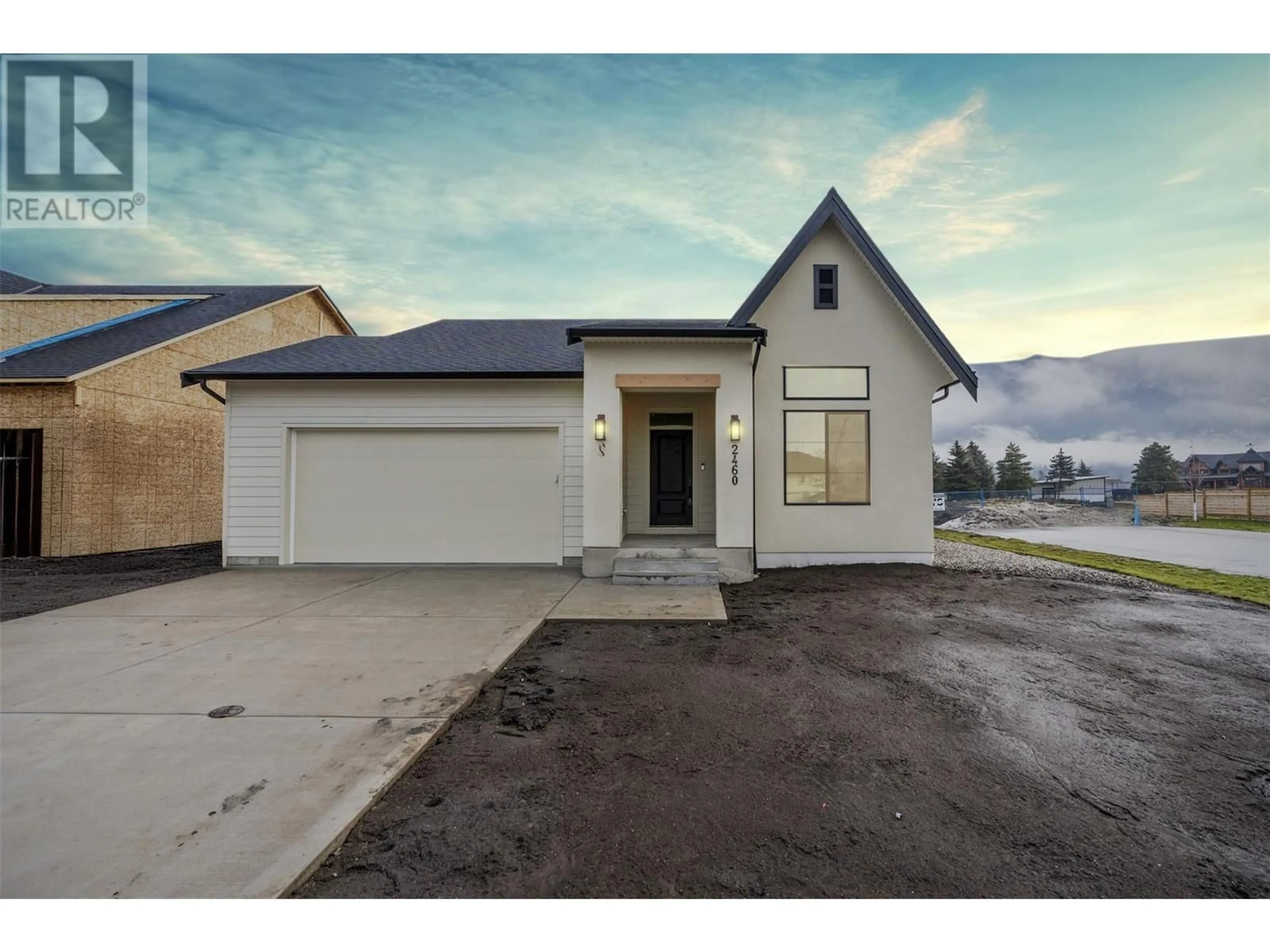 Home with brick exterior material, street for 2460 BRADLEY DRIVE, Armstrong British Columbia V4Y0Y4