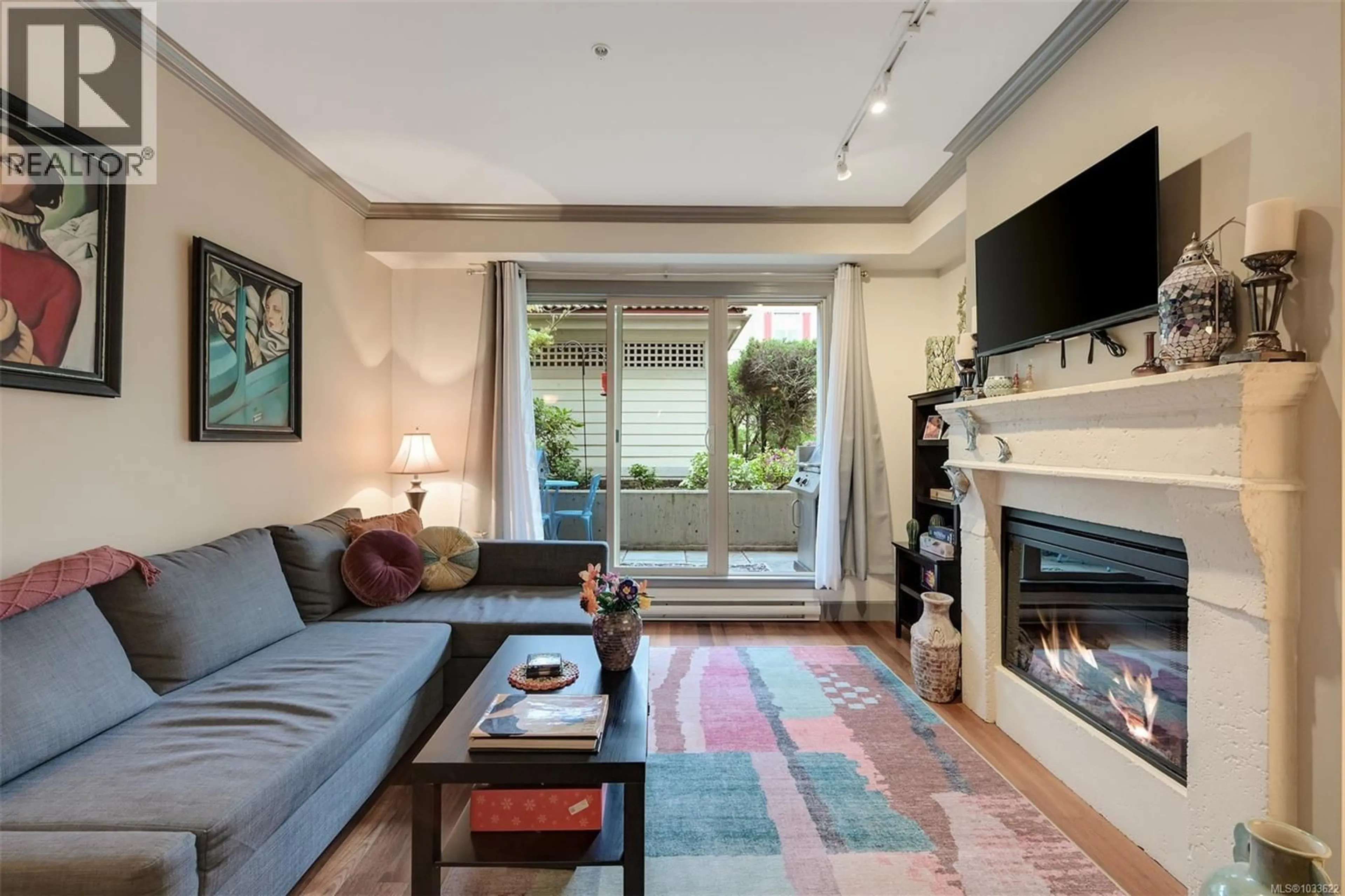 Living room with furniture, unknown for 204 - 1620 MCKENZIE AVENUE, Saanich British Columbia V8N0A1