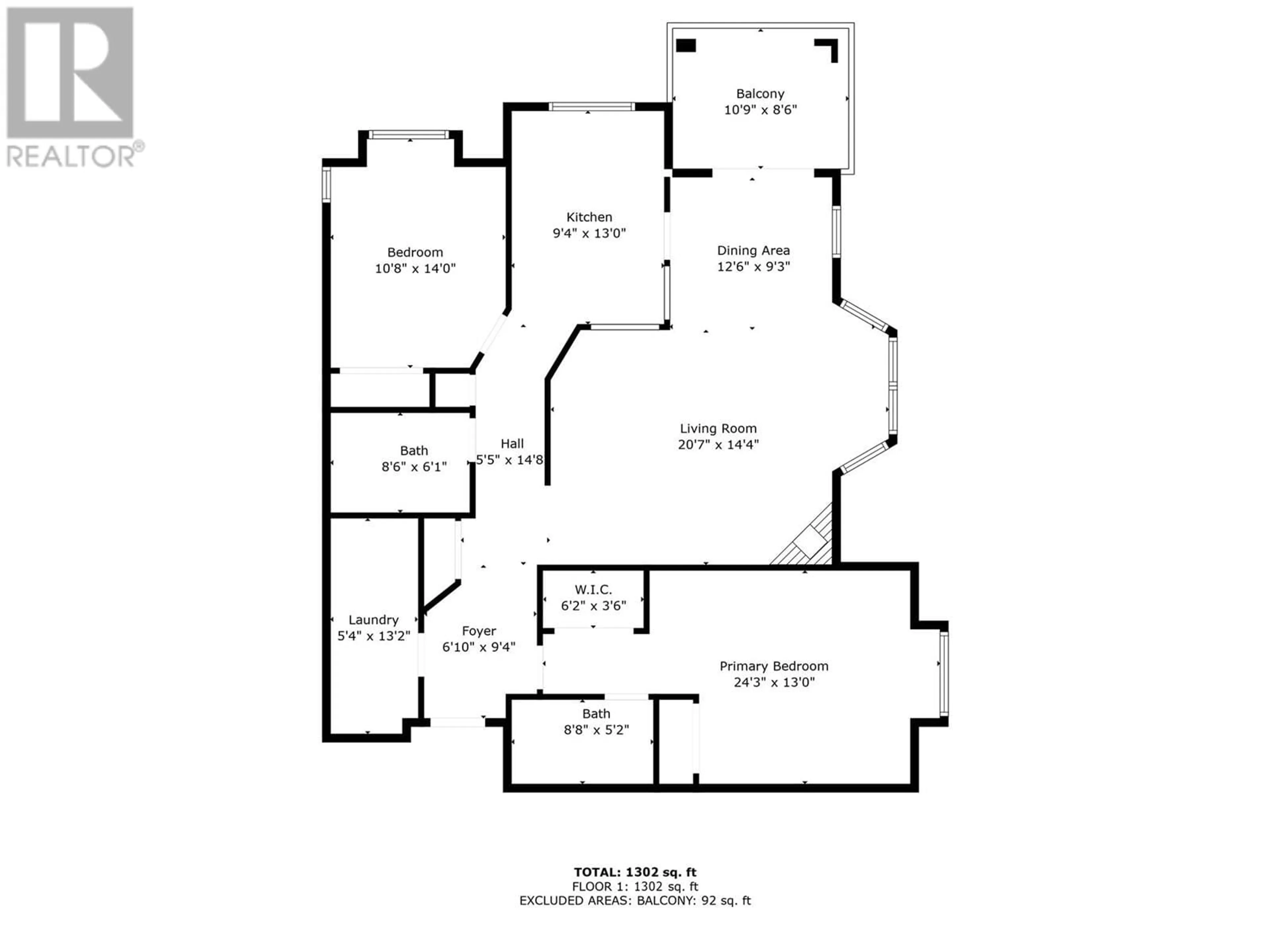 Floor plan for 205 - 315 WHITMAN ROAD, Kelowna British Columbia V1V2J4