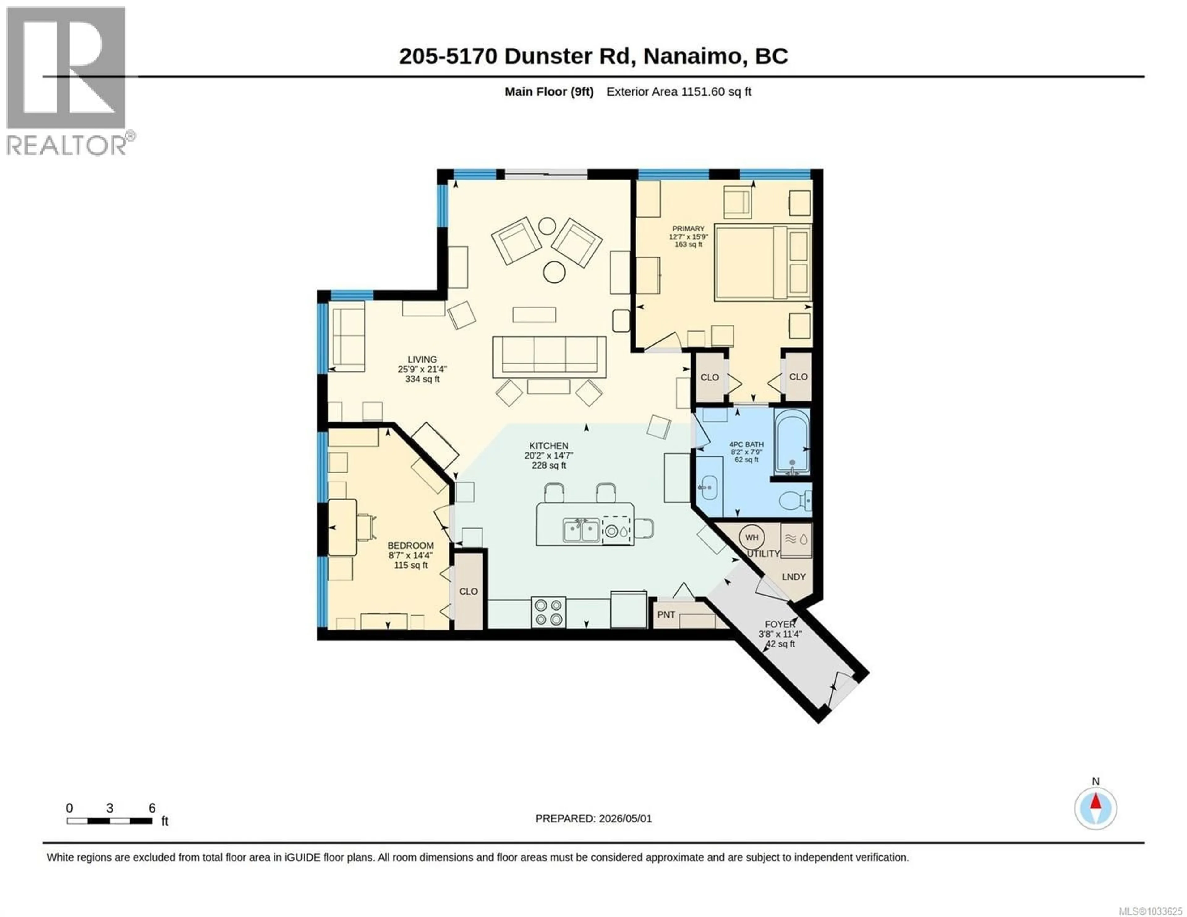 Floor plan for 205 - 5170 DUNSTER ROAD, Nanaimo British Columbia V9T2Z2