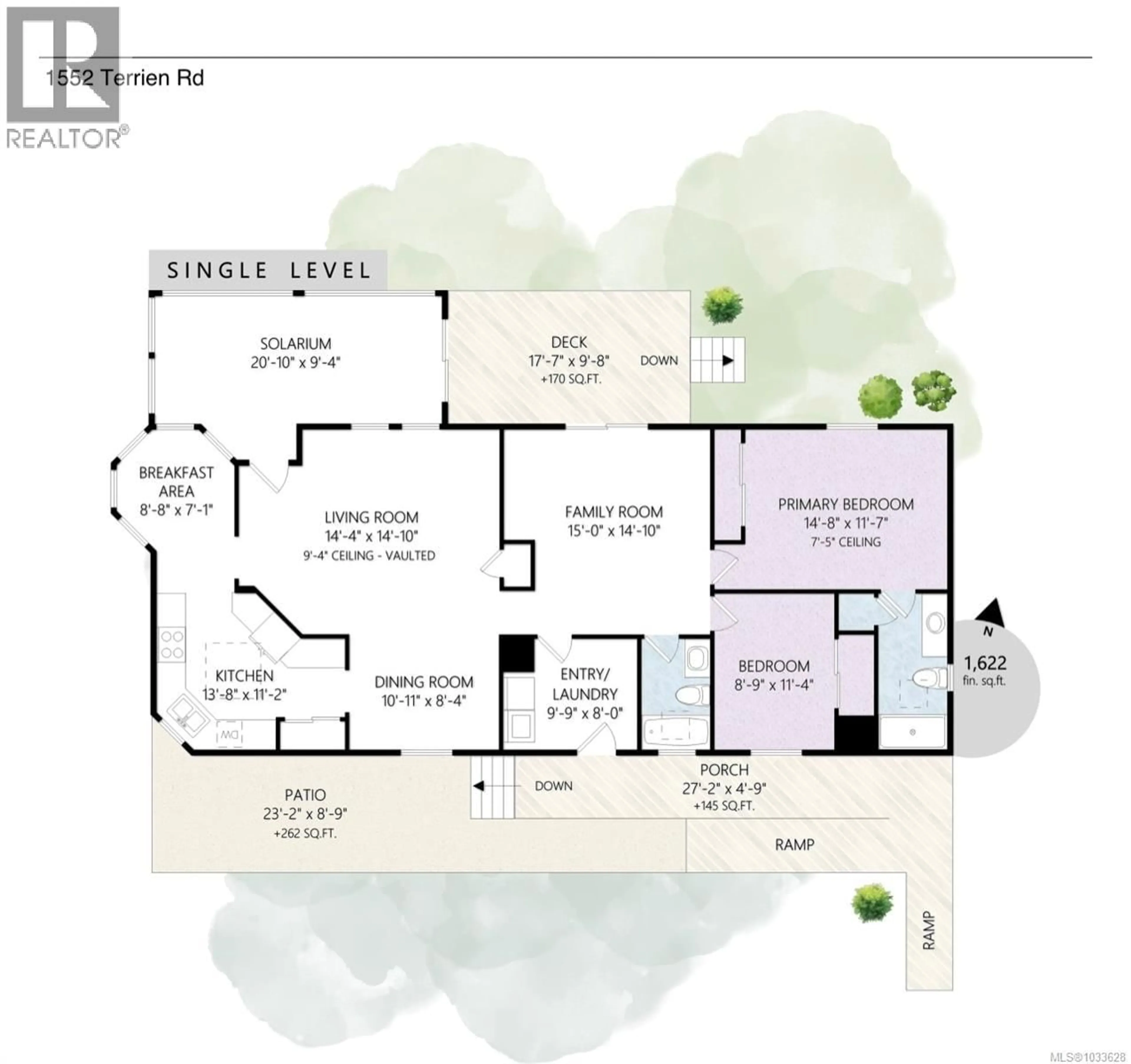 Floor plan for 1552 TERRIEN ROAD, Nanoose Bay British Columbia V9P9C3