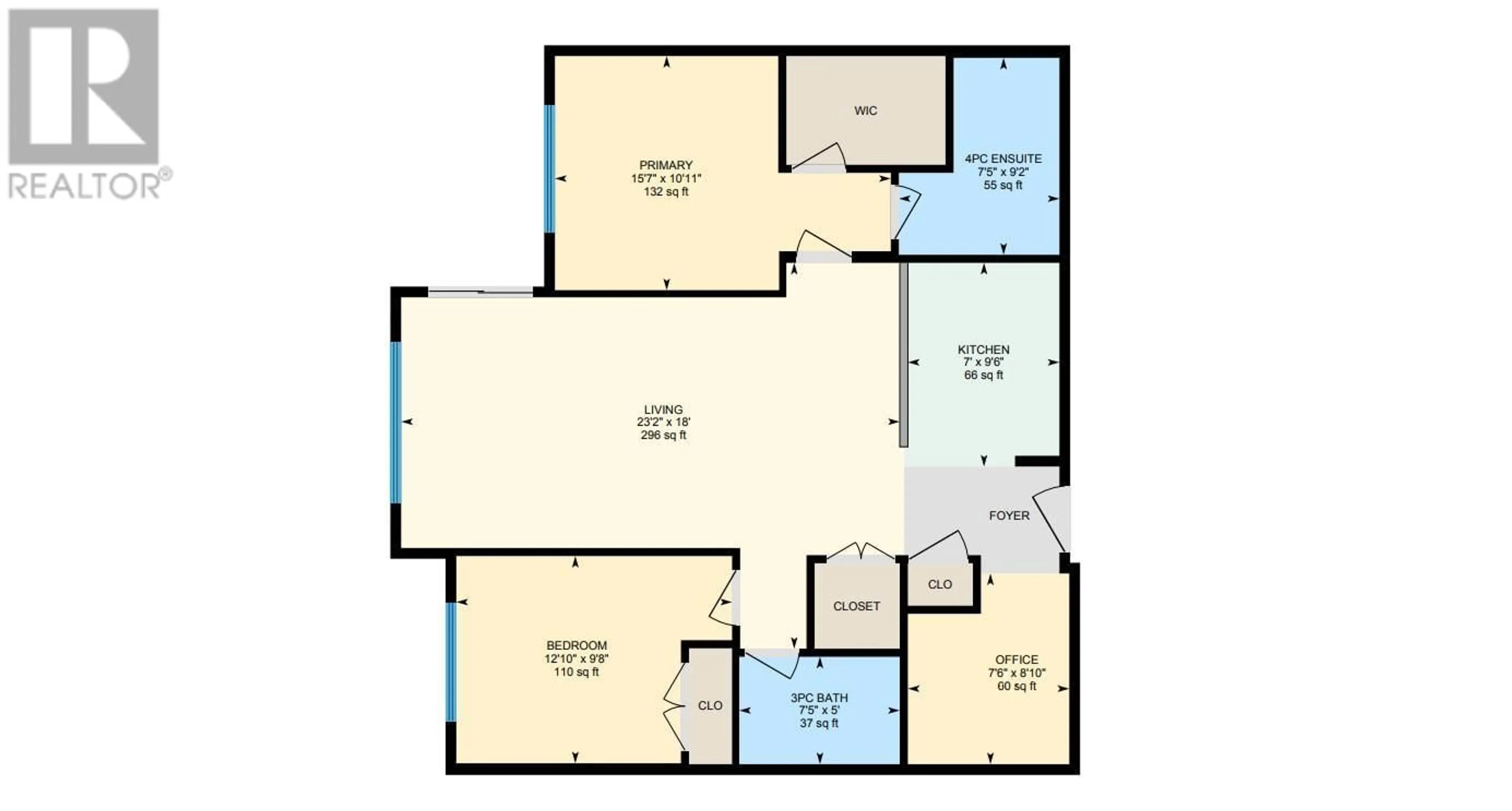 Floor plan for 1550 Dickson Avenue Unit# 202, Kelowna British Columbia V1Y9Y8