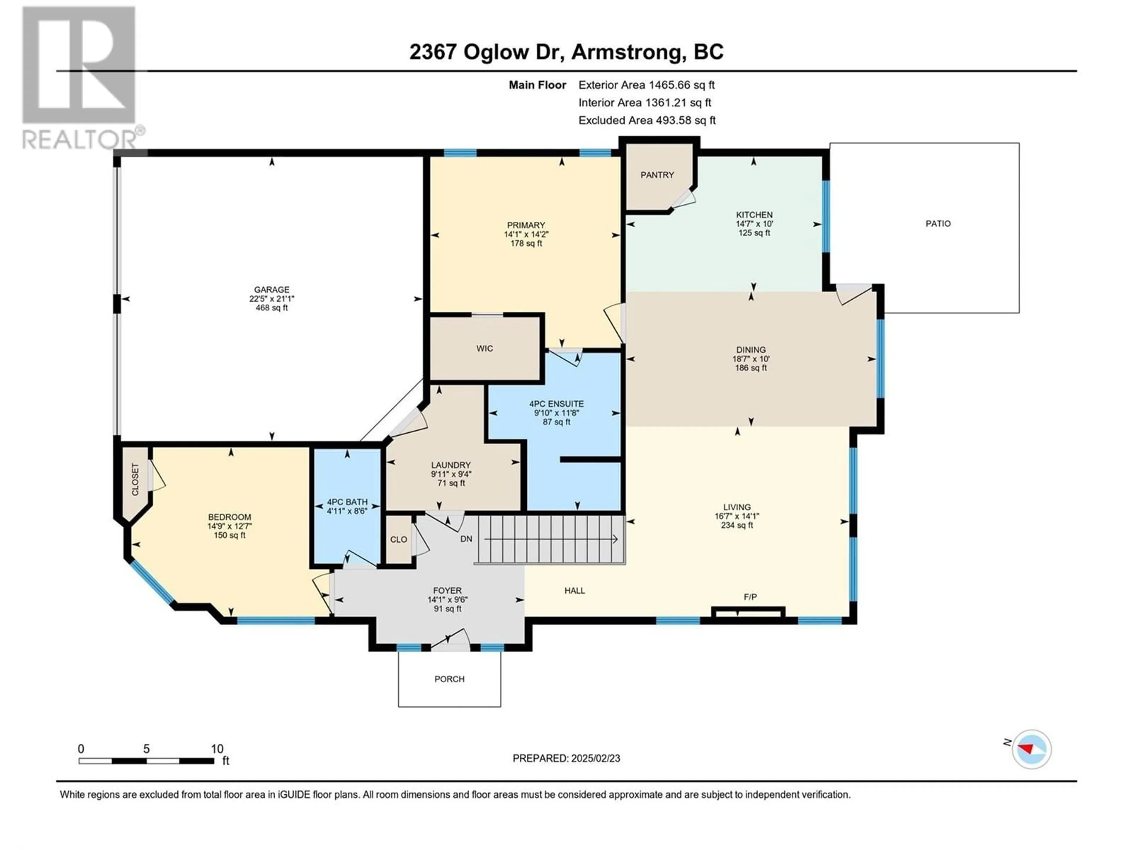 Floor plan for 2367 Oglow Drive, Armstrong British Columbia V4Y0V9