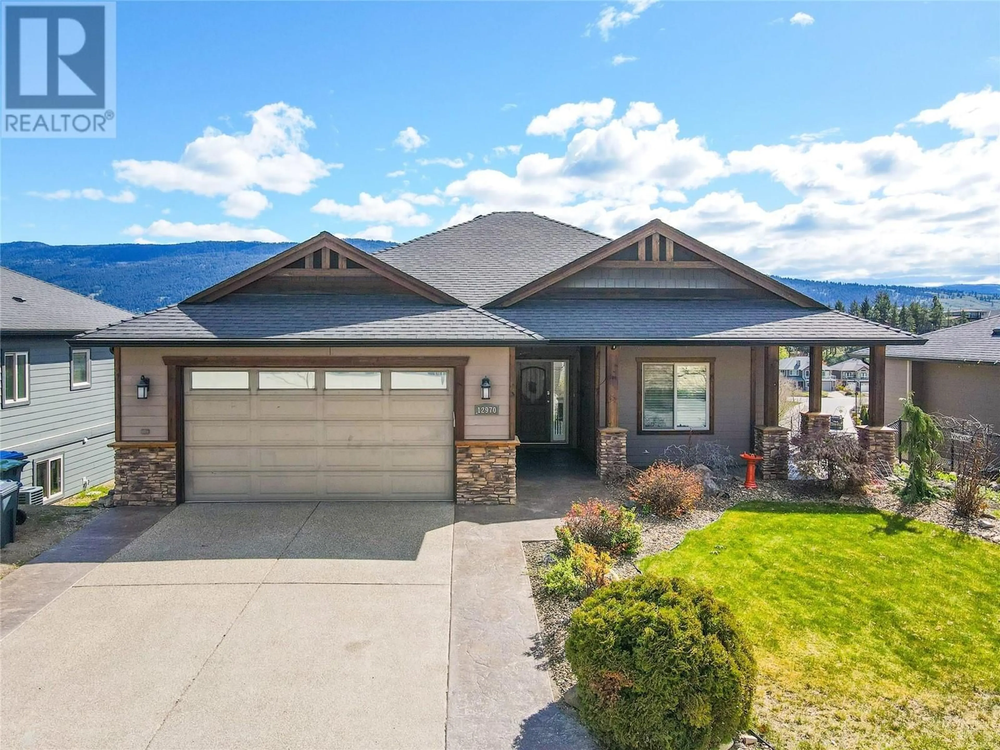 Home with vinyl exterior material, water/lake/river/ocean view for 12970 LAKE HILL DRIVE, Lake Country British Columbia V4V2P7