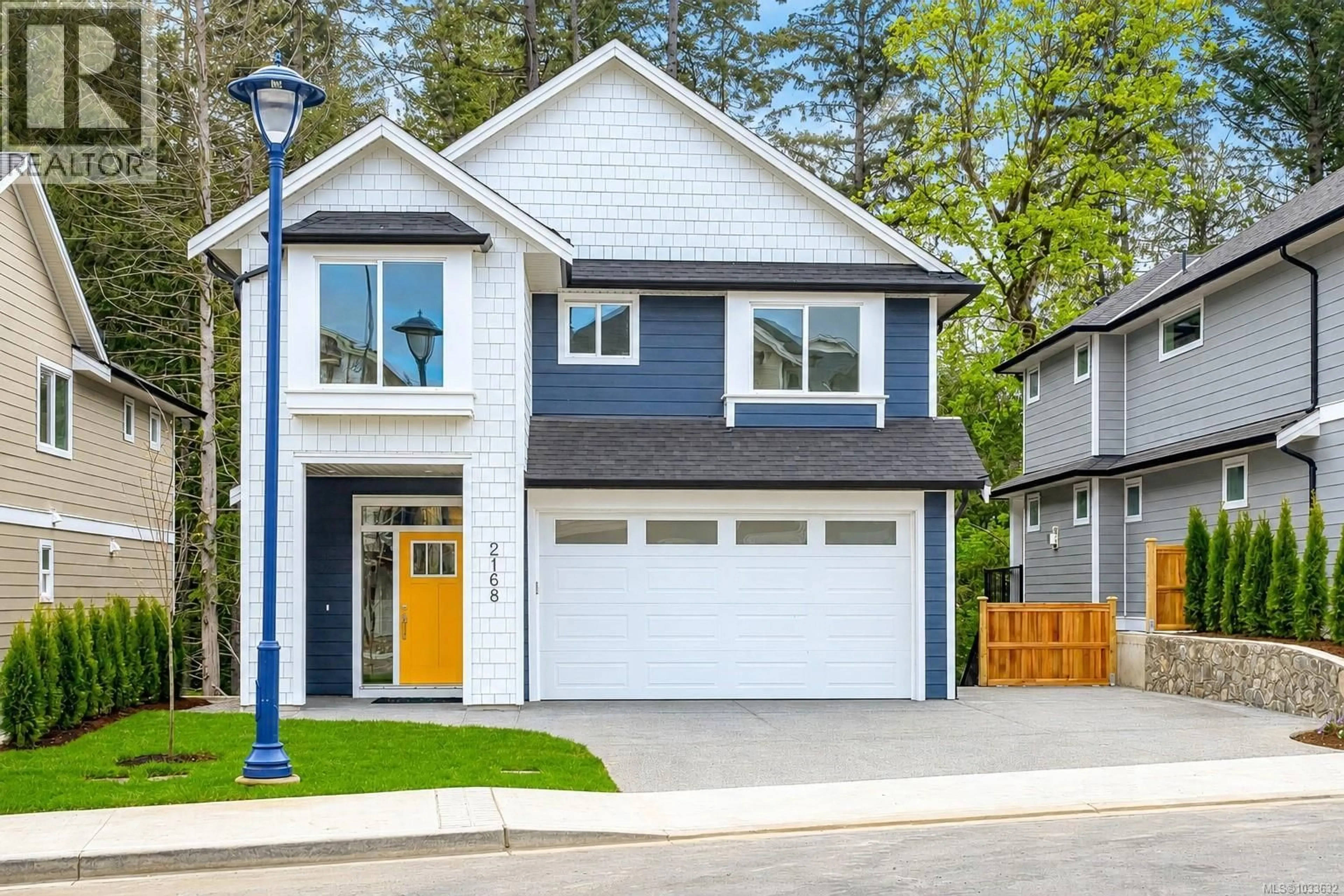 Home with vinyl exterior material, street for 2168 BELLFLOWER DRIVE, Langford British Columbia V9C0S6