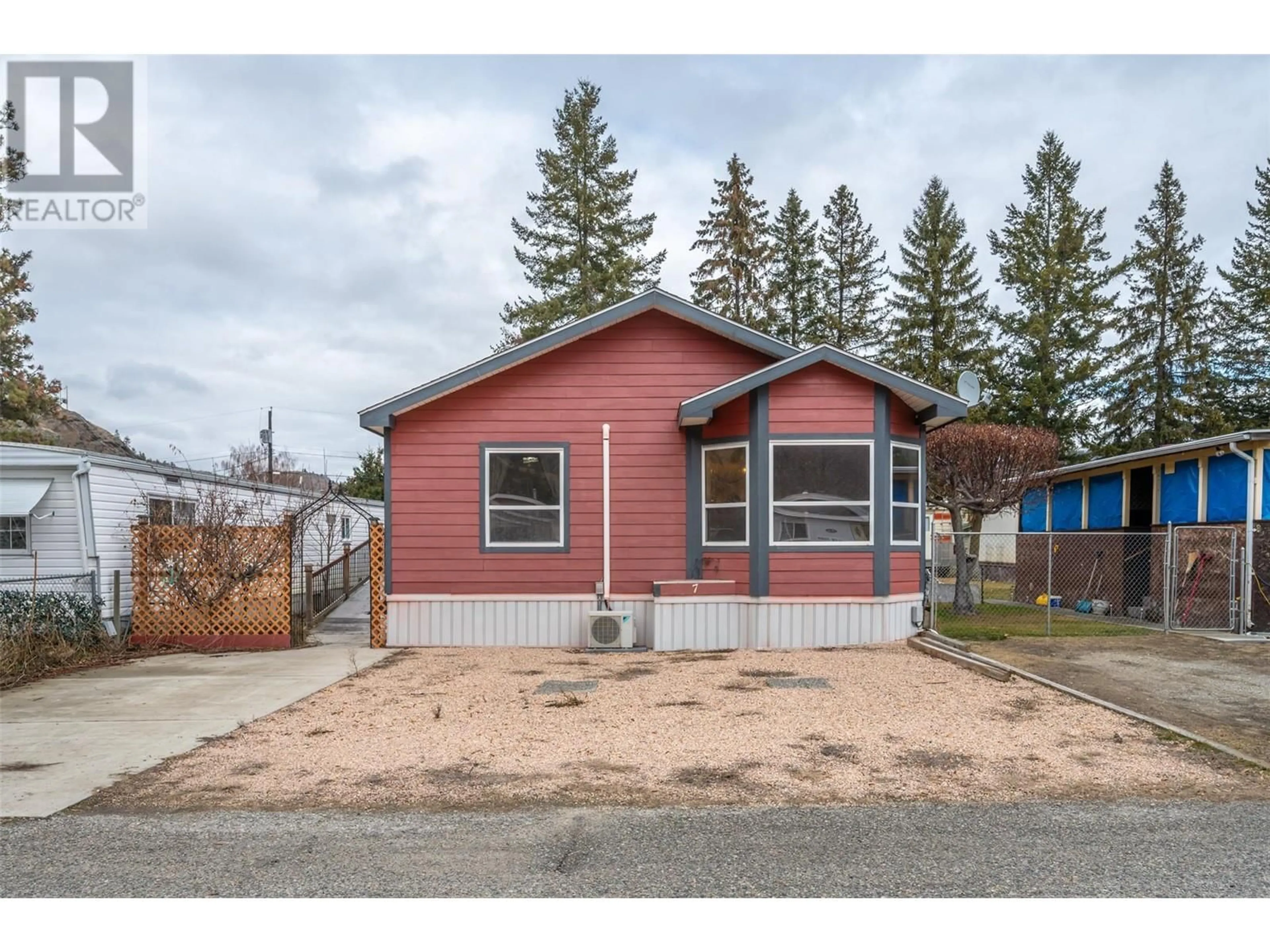Home with vinyl exterior material, street for 7 - 1302 CEDAR STREET, Okanagan Falls British Columbia V0H1R0