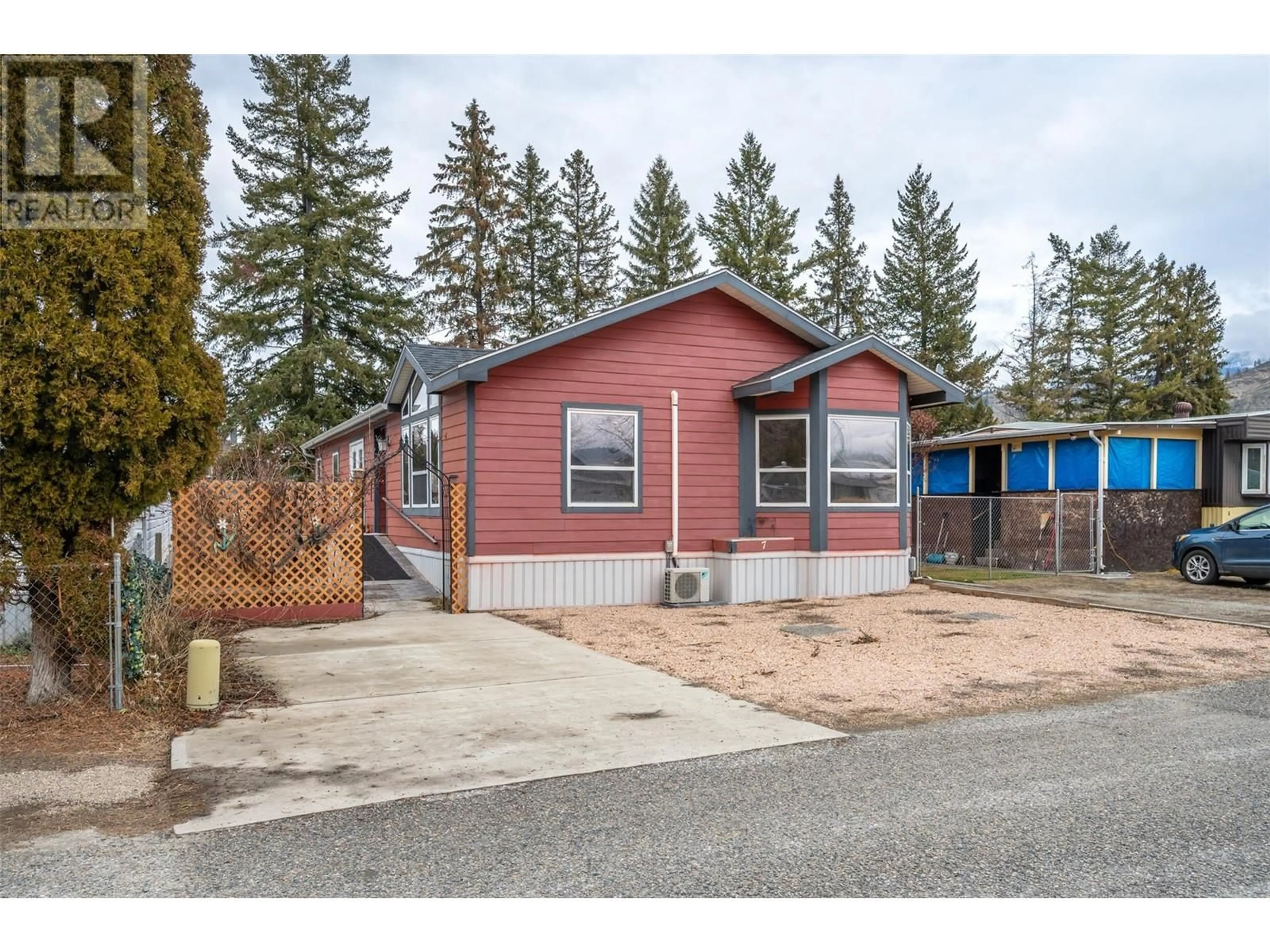 Home with vinyl exterior material, street for 7 - 1302 CEDAR STREET, Okanagan Falls British Columbia V0H1R0