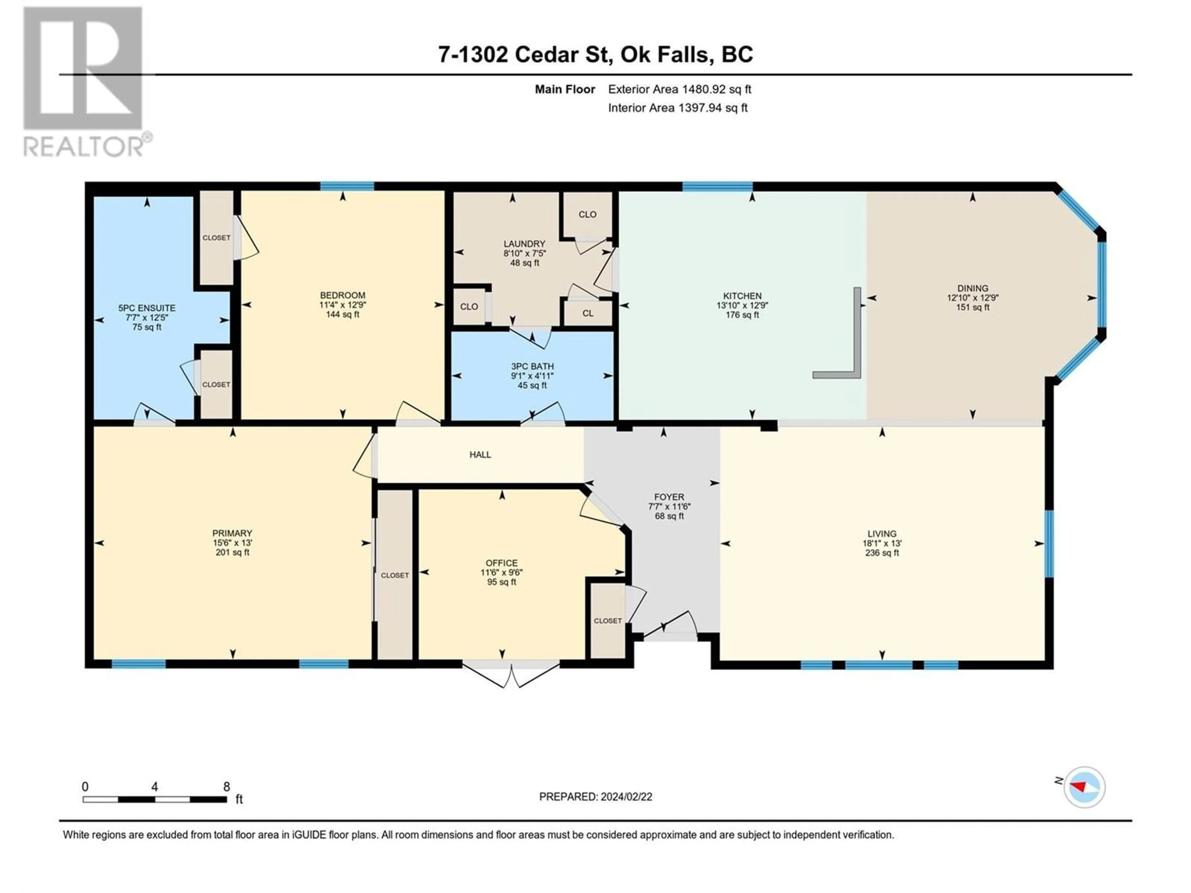 Floor plan for 7 - 1302 CEDAR STREET, Okanagan Falls British Columbia V0H1R0
