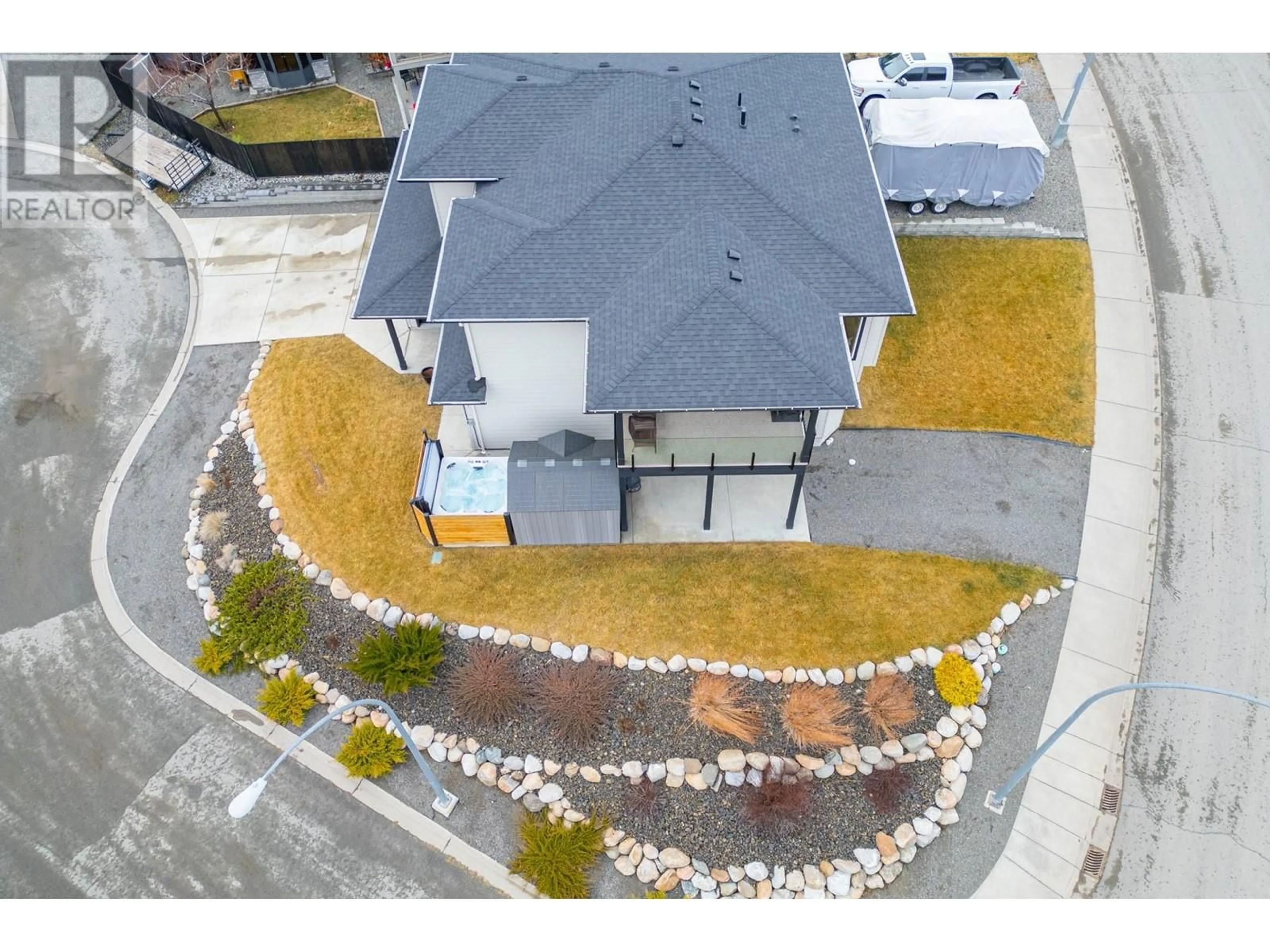 A pic from outside/outdoor area/front of a property/back of a property/a pic from drone, unknown for 303 BADGER Place, Kamloops British Columbia V2C0B2